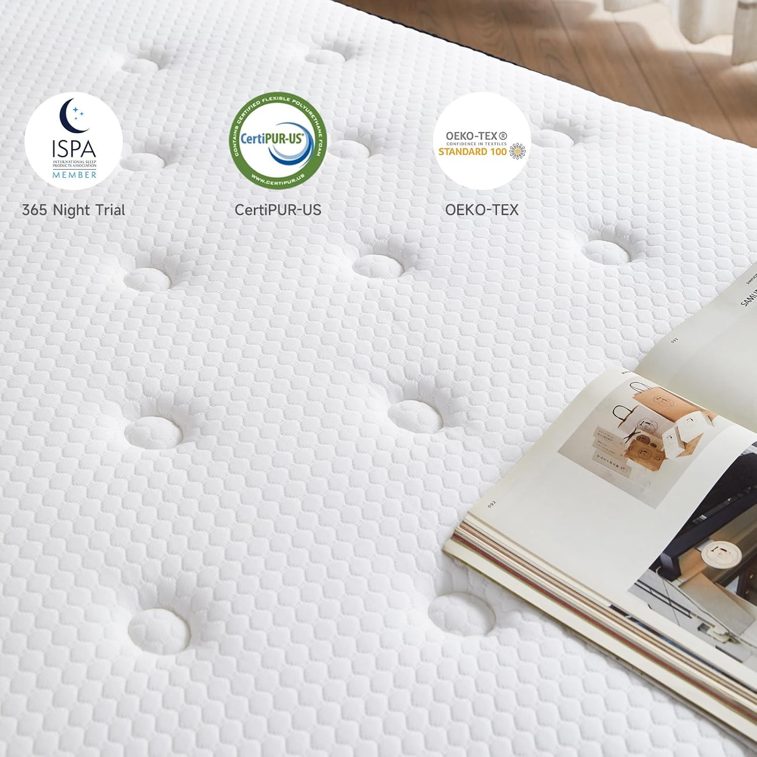 Full Size Mattress – 10 Inches Gel Memory Foam Hybrid Mattress in a Box, Full Ma