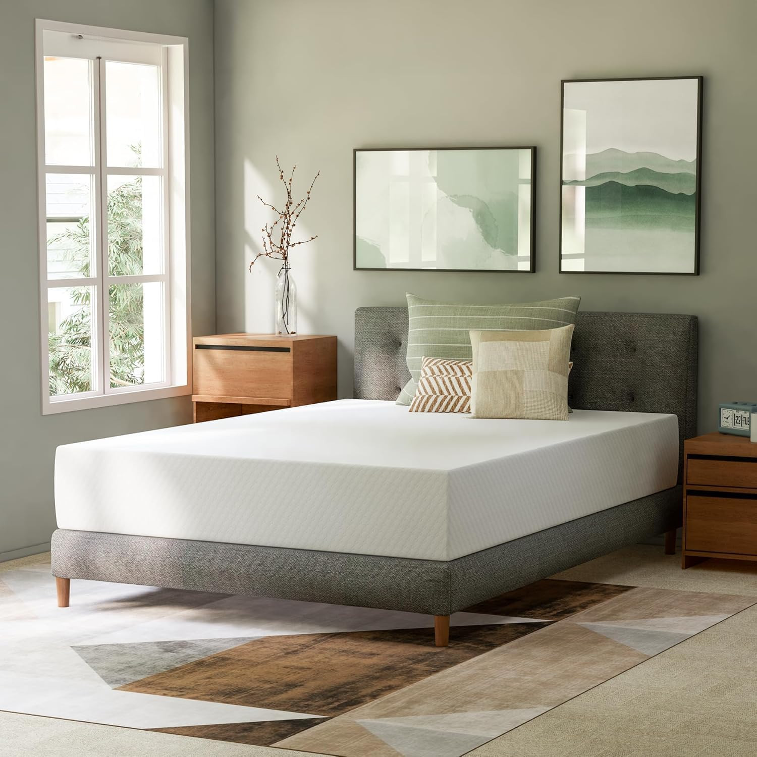 GAESTE 8 Inch Full Cooling Gel Memory Foam Mattress for Cool Sleep Medium Feel C