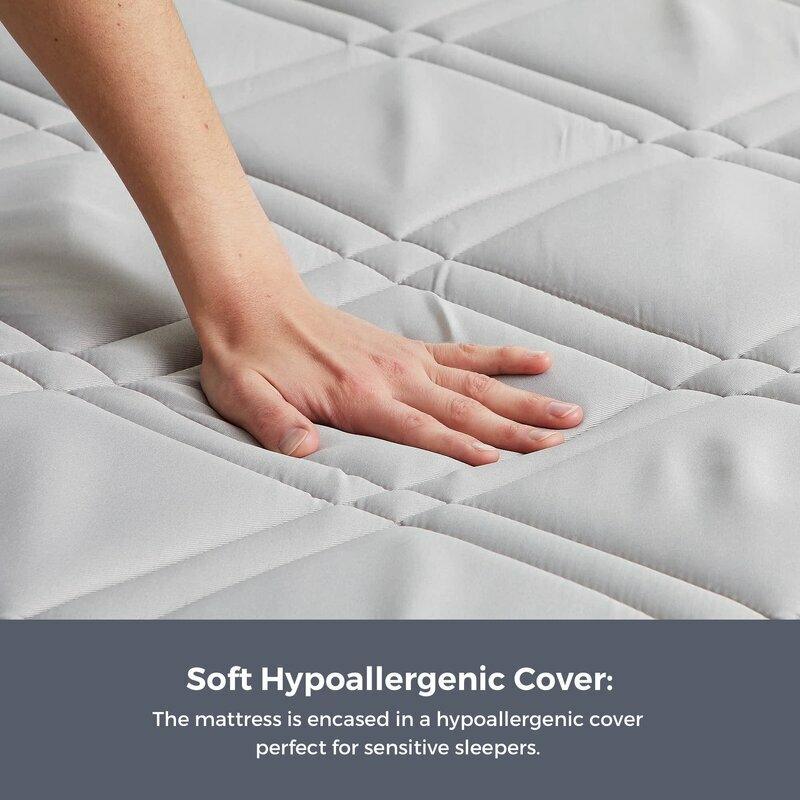Twin XL Size Bed Firm 6″ Inch Innerspring Mattress Foam Steel Coil Quilted Cover