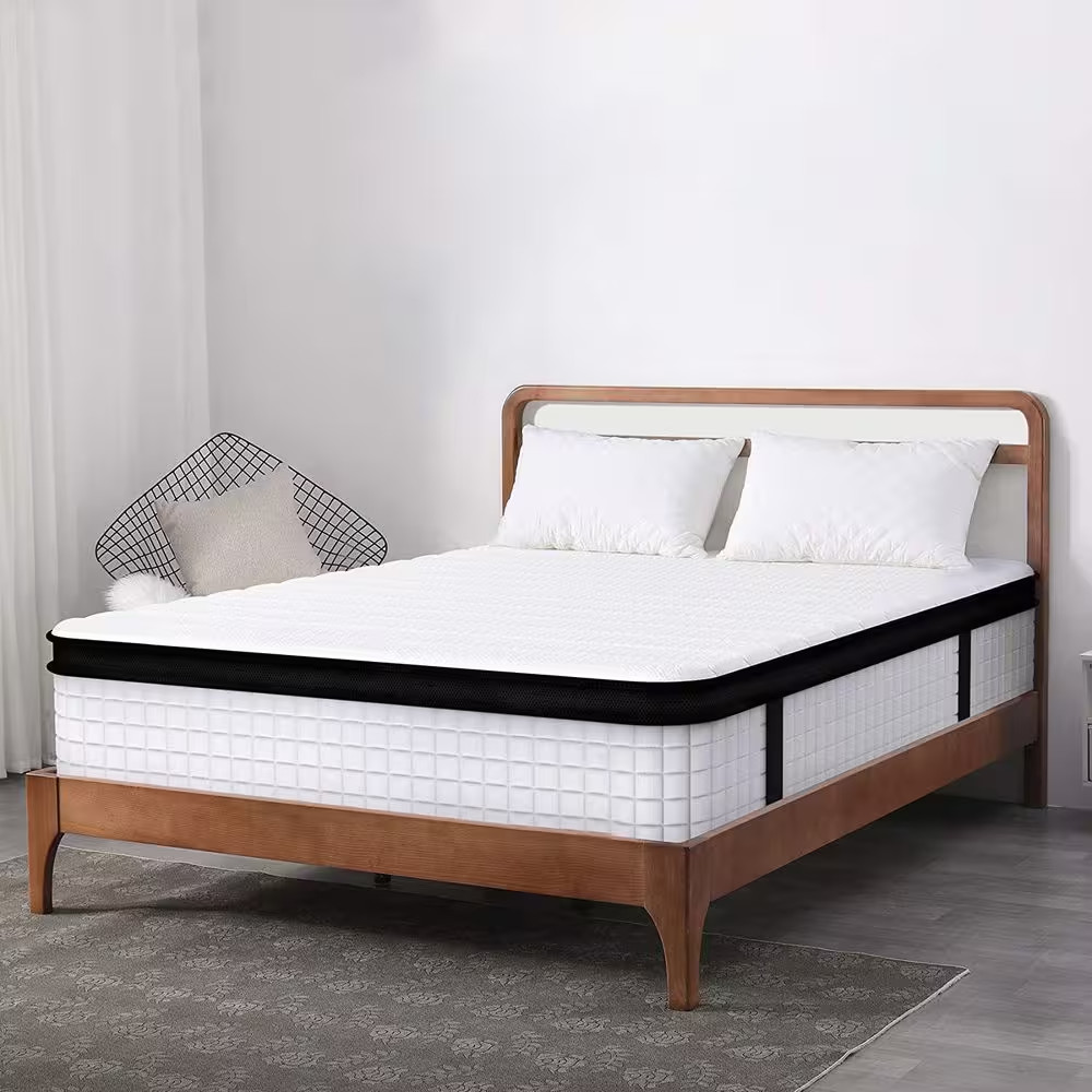 12 In. Medium Gel Memory Foam Hybrid Pocket Spring Pillow Top Full XL Mattress