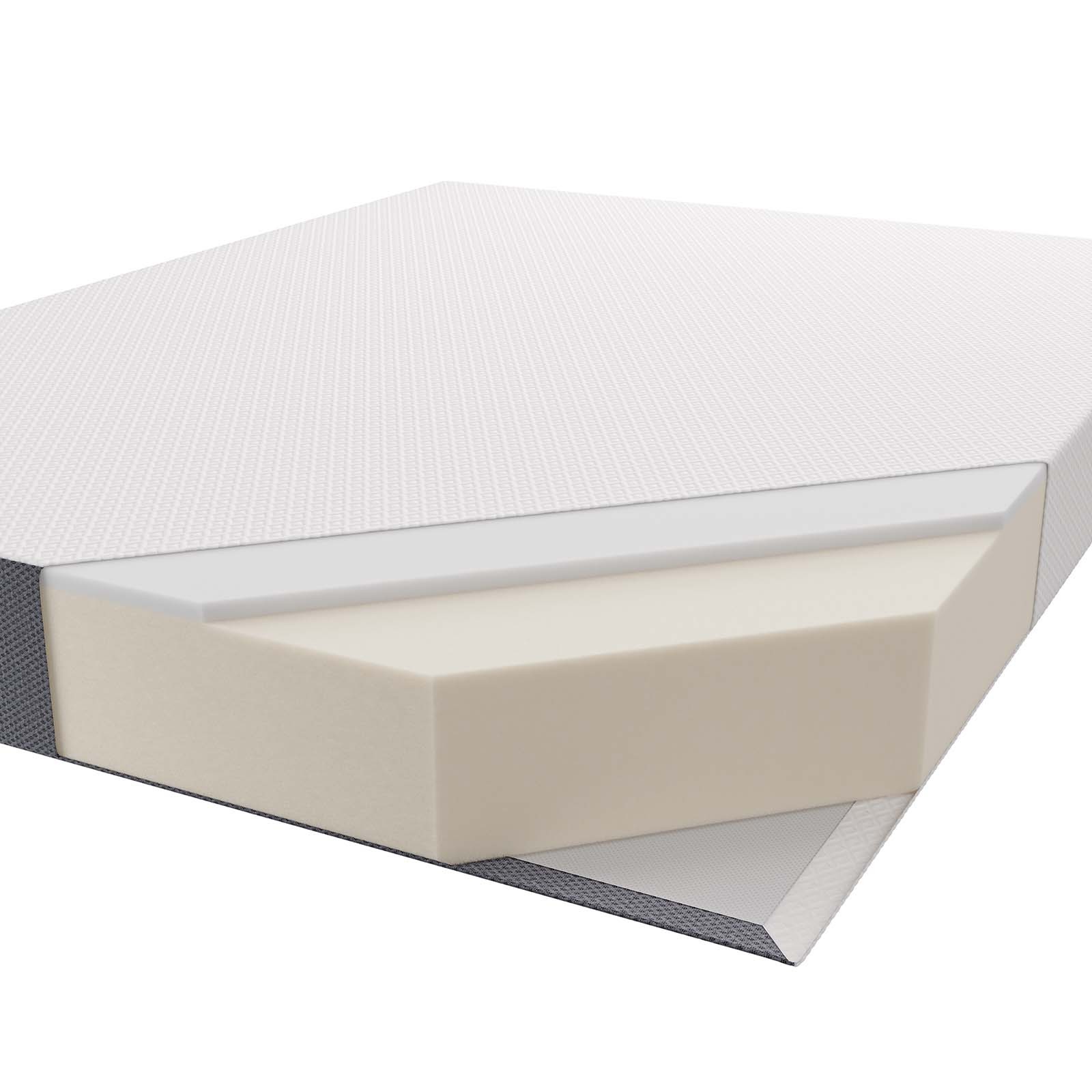 Modway Mila Firm 8″ Fiberglass Free Memory Foam Twin Mattress for Kids