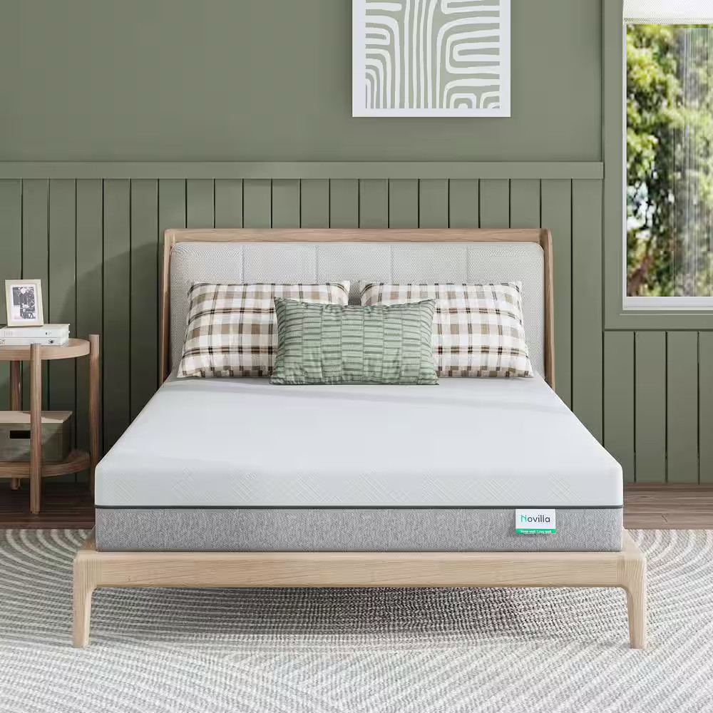 Twin Medium Cooling Gel Memory Foam 6 In. Mattress, Breathable and Hypoallergeni
