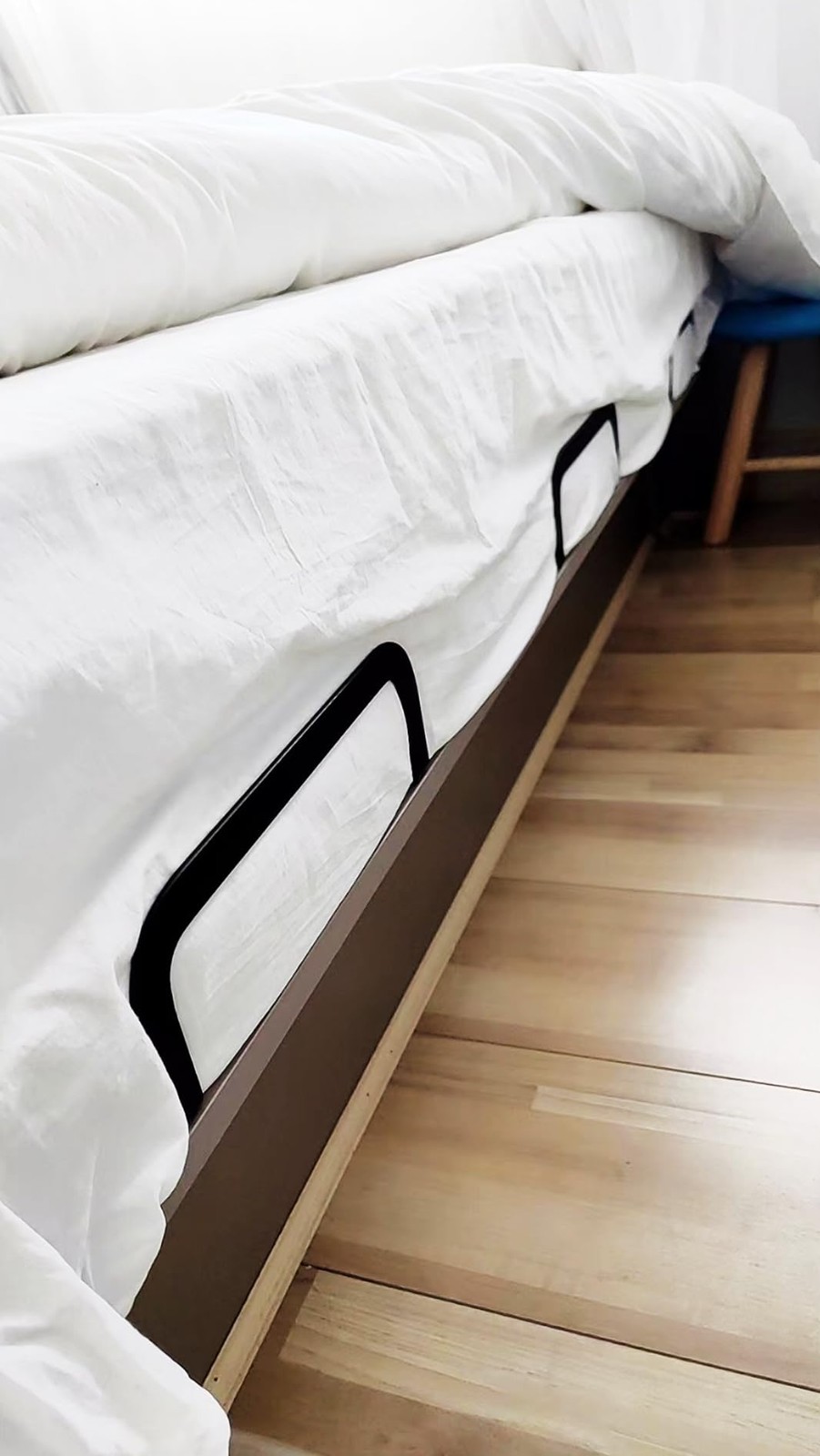 4Pcs Mattress Retainer Bar Bracket Holder Adjustable Keeps Mattress from Sliding