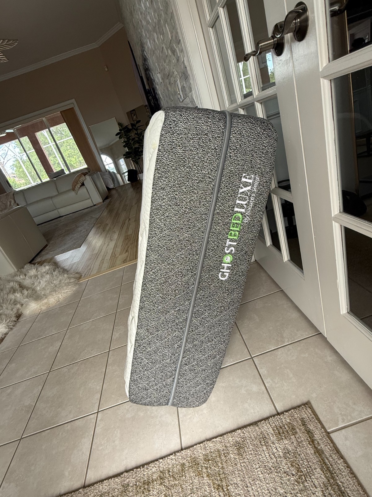 Ghostbed Twin XL Luxe Foam Mattress and Base