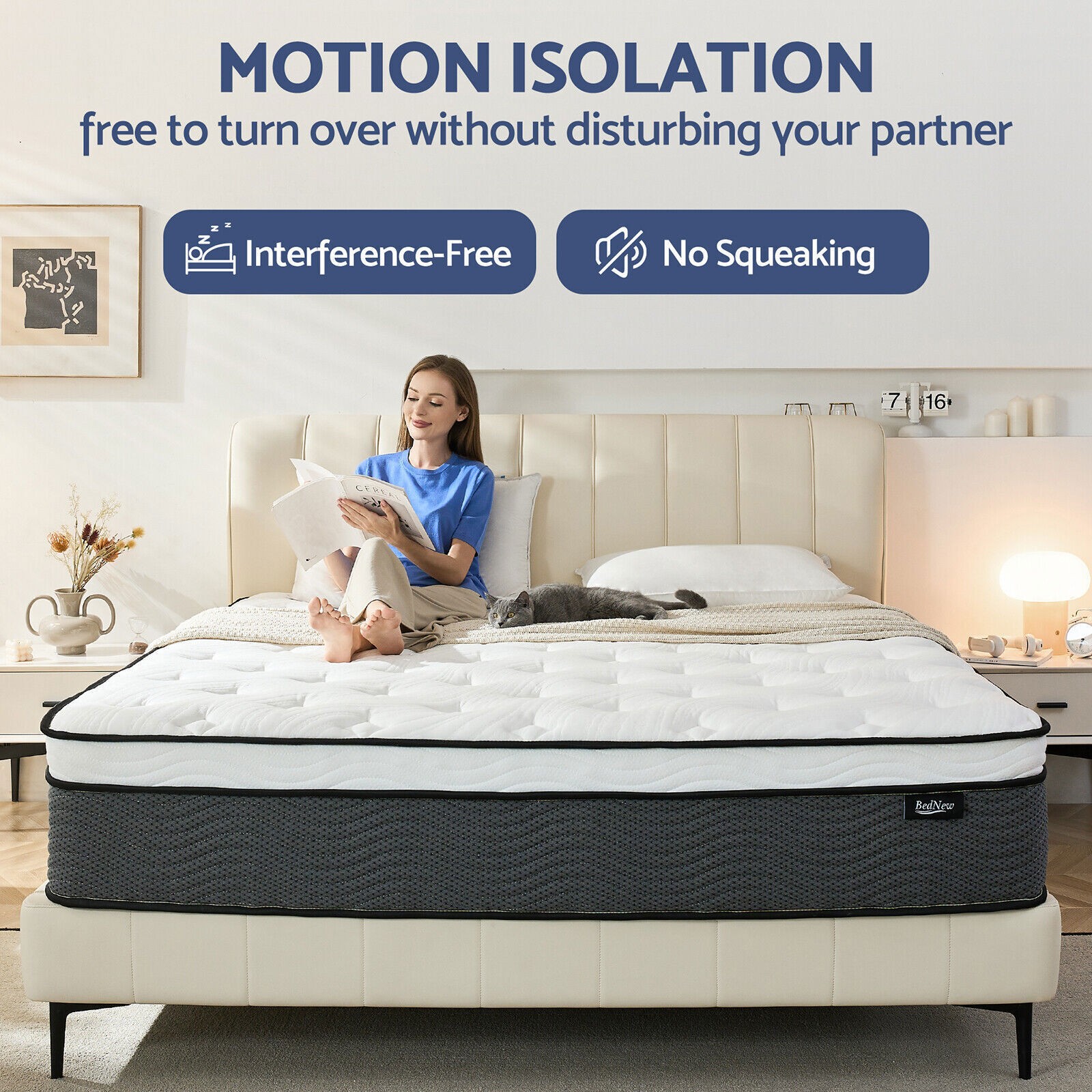 12/14 Inch Gel Memory Foam Queen Mattress Twin Full King Hybrid Spring In A Box