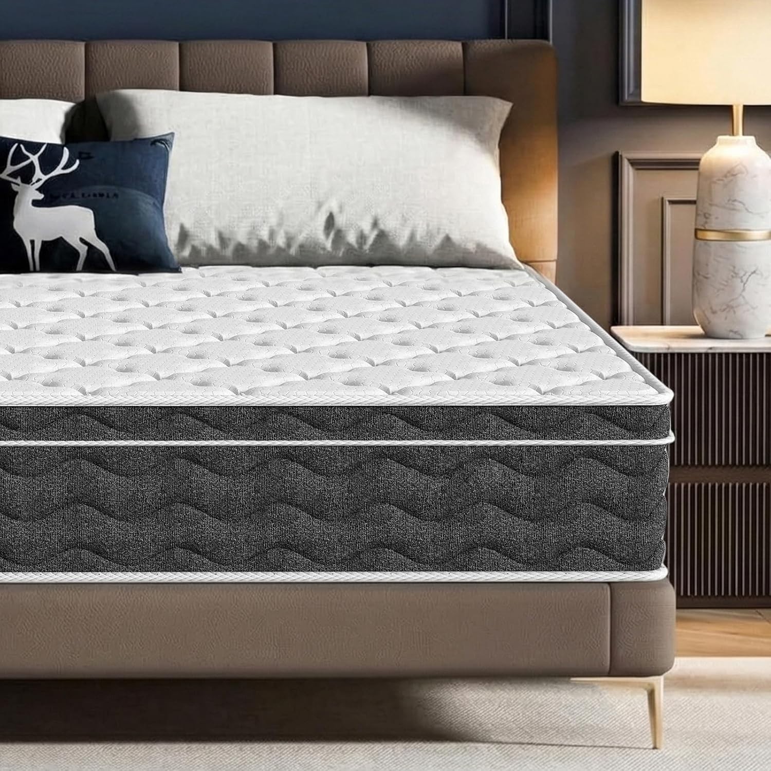 Modern 12″ Hybrid Mattress – Pressure Relief Cooling Gel Foam for Superior Sleep