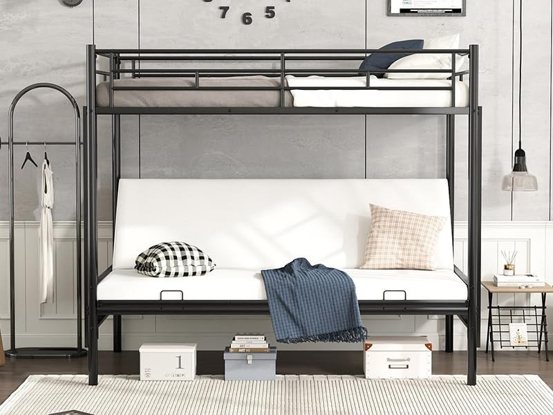 Twin Over Futon bunk Bed, Futon bunk Bed, loft Bed with futon,