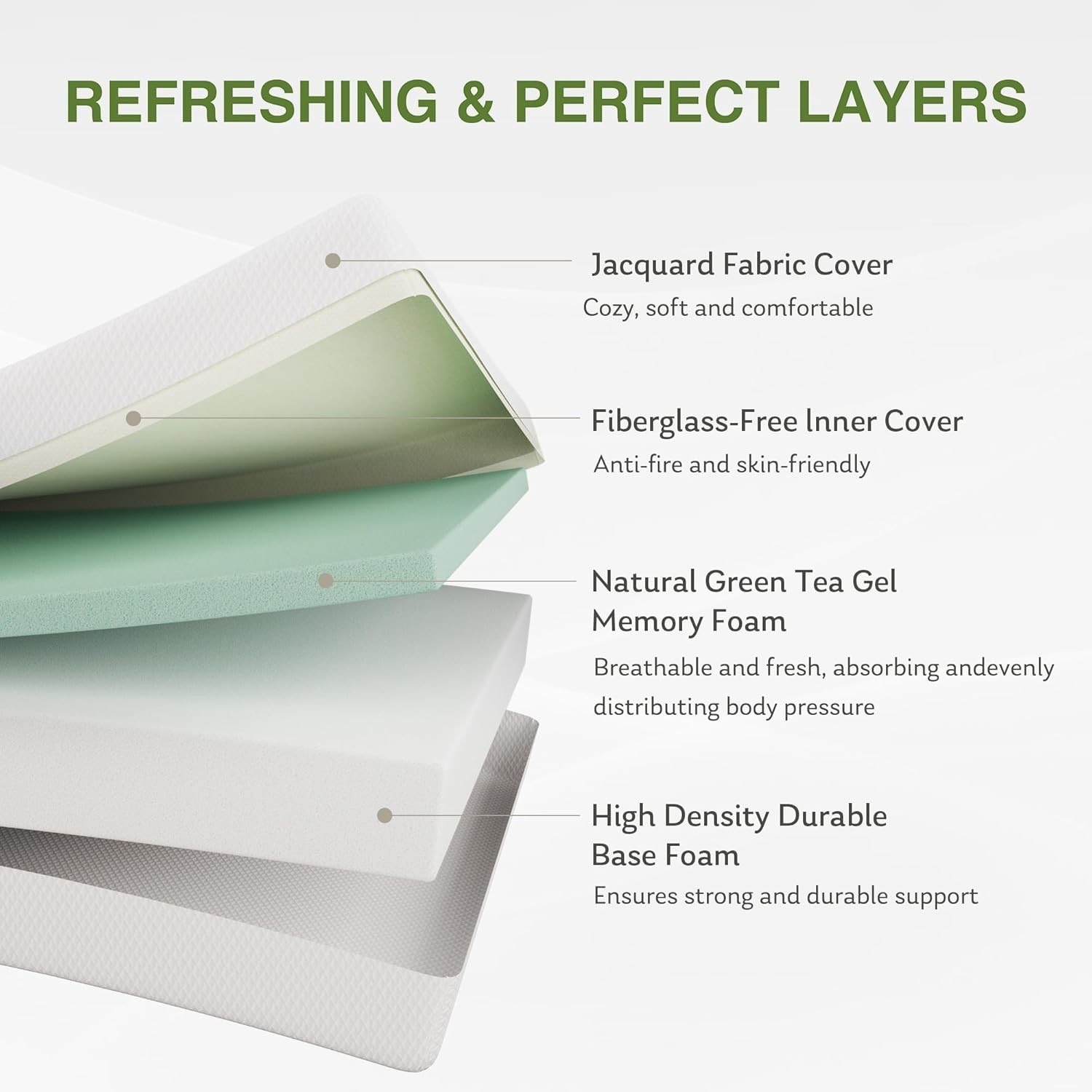 12-Inch Queen Mattress with Breathable Memory Foam & Cooling Gel Technology