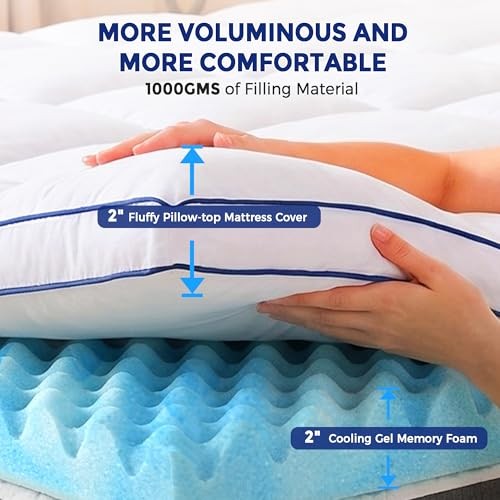Twin XL Dual Layer 4 Inch Memory Foam Mattress Twin XL(80″X39″X4″) 4 Inches