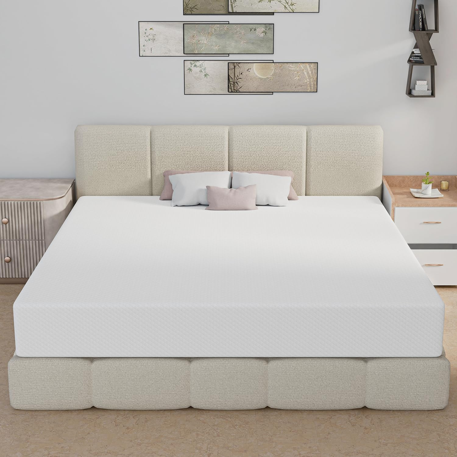 KING Cooling Gel Memory Foam Bed Mattress NO BACK PAIN Relief Soft ON SALE 10″