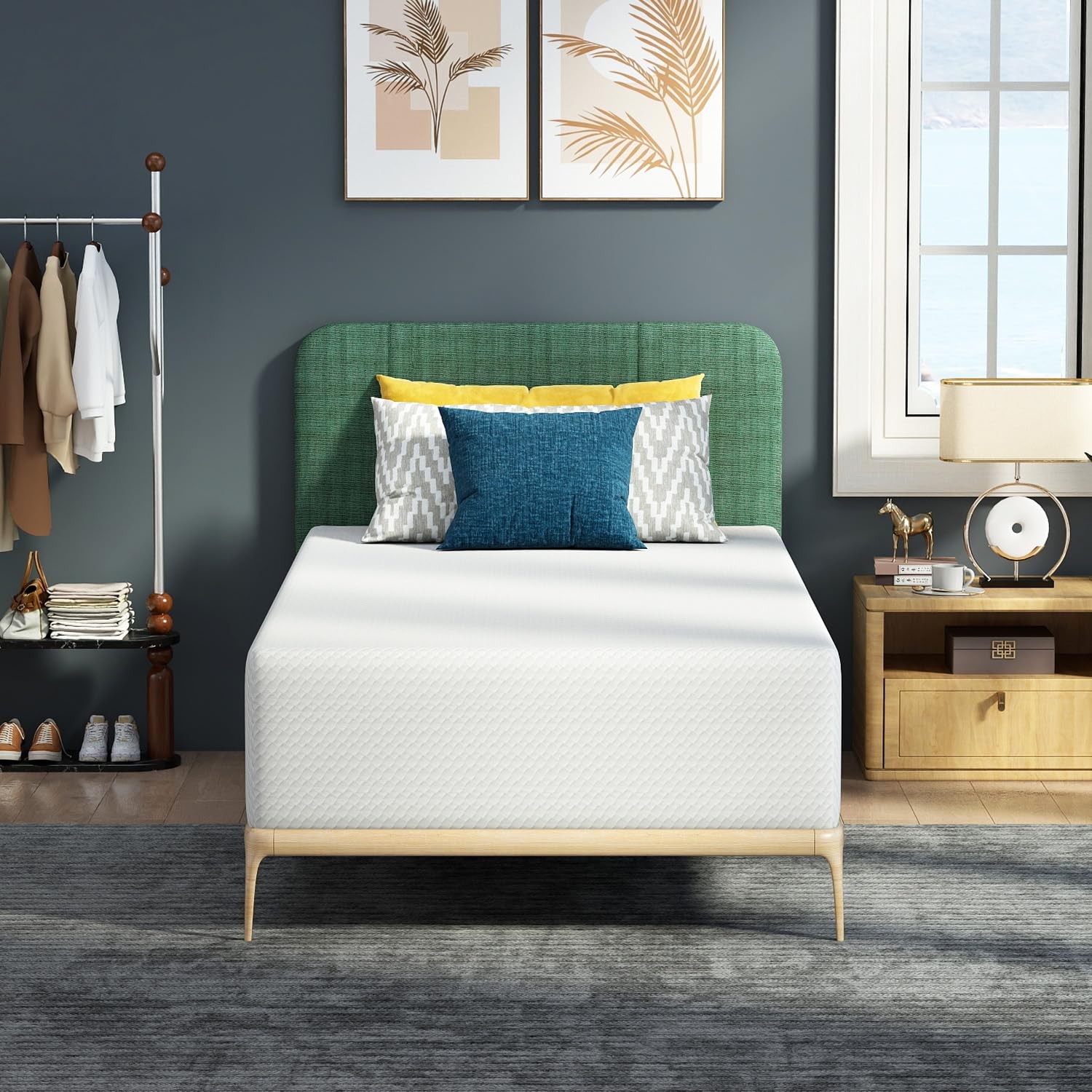 Twin-XL 12 Inch Gel Memory Foam Mattress Medium-Firm