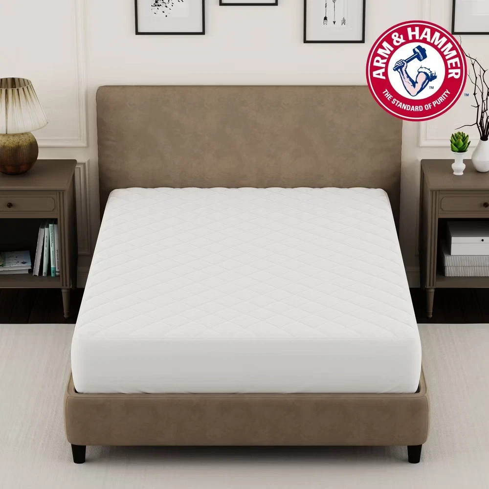 Arm & Hammer Queen Supreme Loft Mattress Pad *NEW* Fitted Style Up to 18 Inches