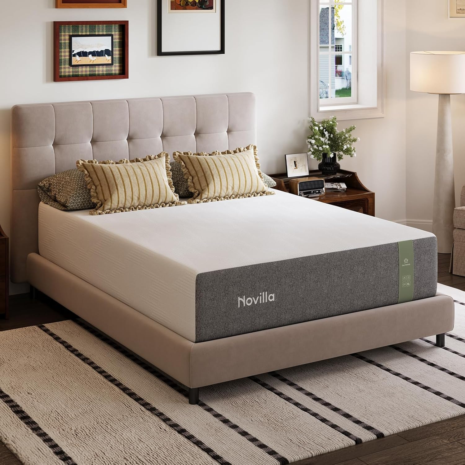 6 Inch Twin Mattress for Kids, Mattress in a Box with Nanogel Memory Foam for Co