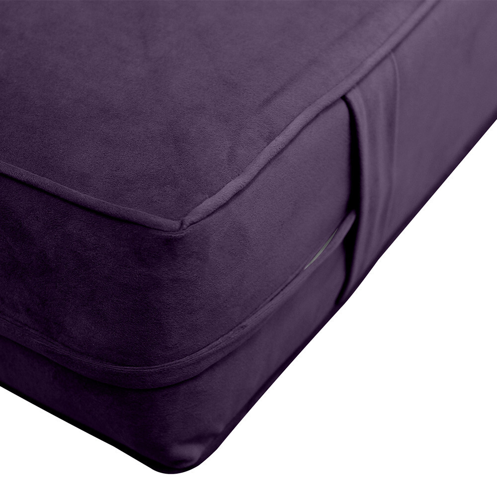 Same Pipe 6″ Twin 75x39x6 Velvet Indoor Daybed Mattress |COVER ONLY|-AD339