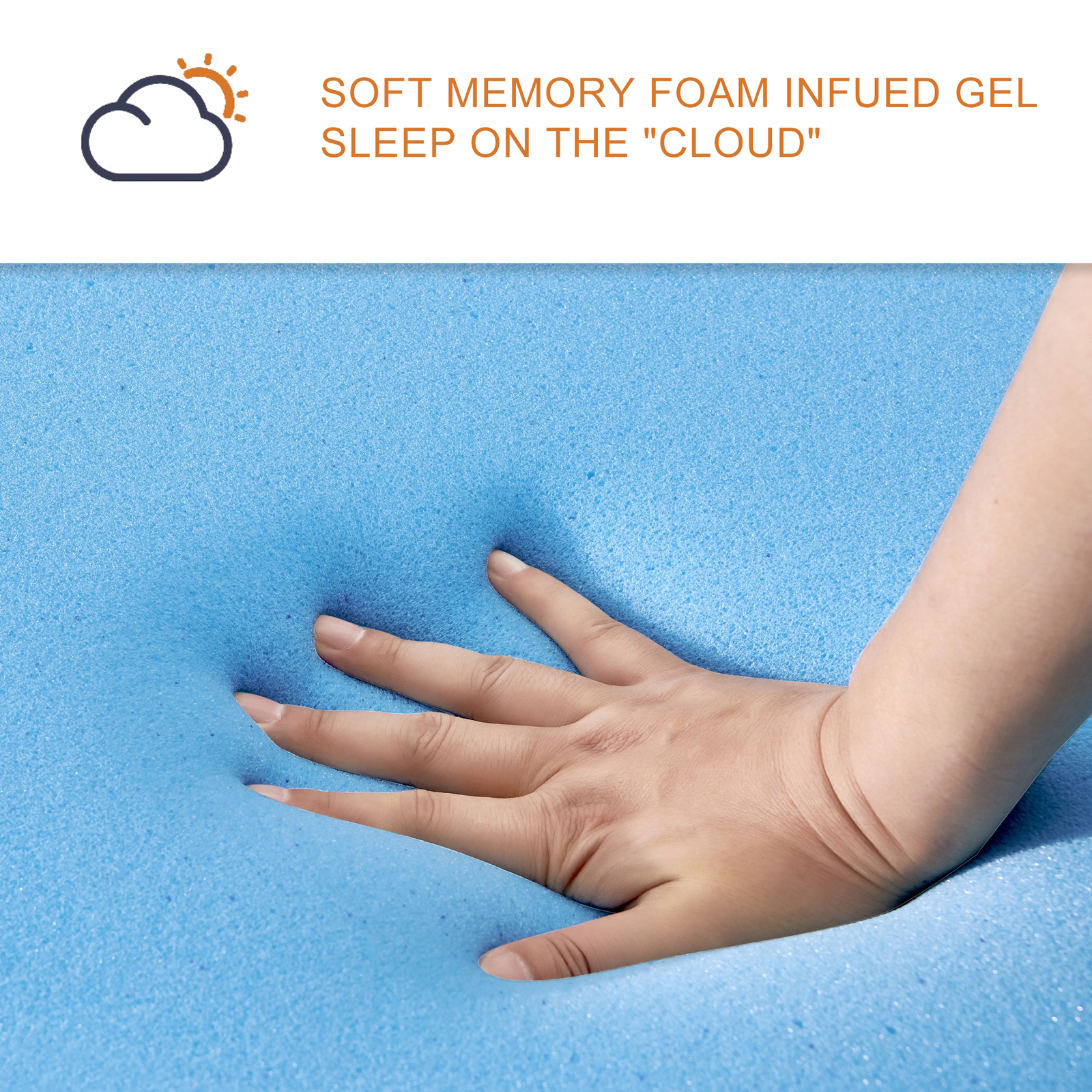8/10/12 Inch Twin, Full, Queen, King Cool Gel Memory Foam Mattress – Multi-Thick