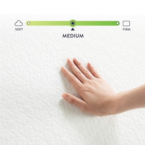 6 inch Bed-In-A-Box, Green Tea Memory Foam, White 6 Inch Mattress Twin