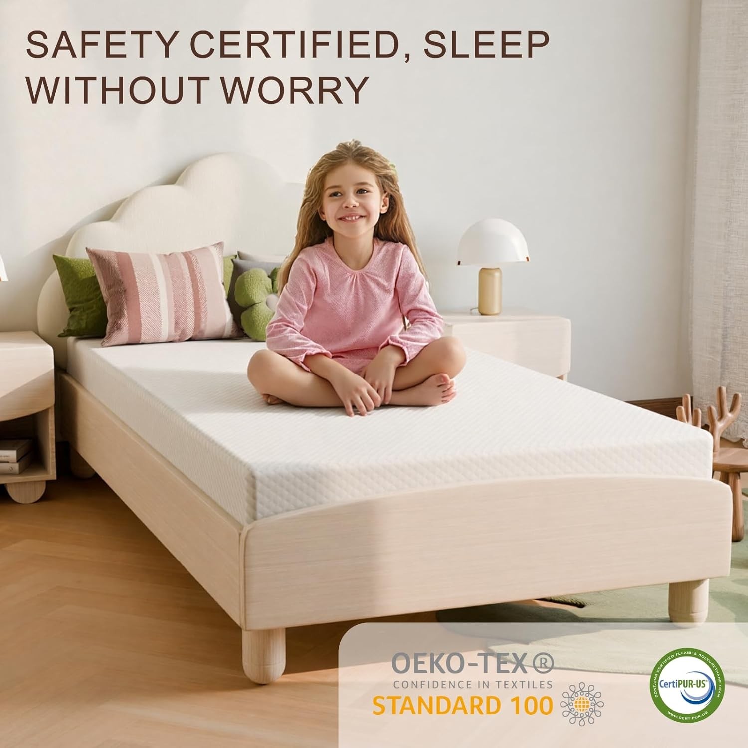Twin Mattress 5 inch Medium Firm Support & Pressure Relief Cooling Gel Memory