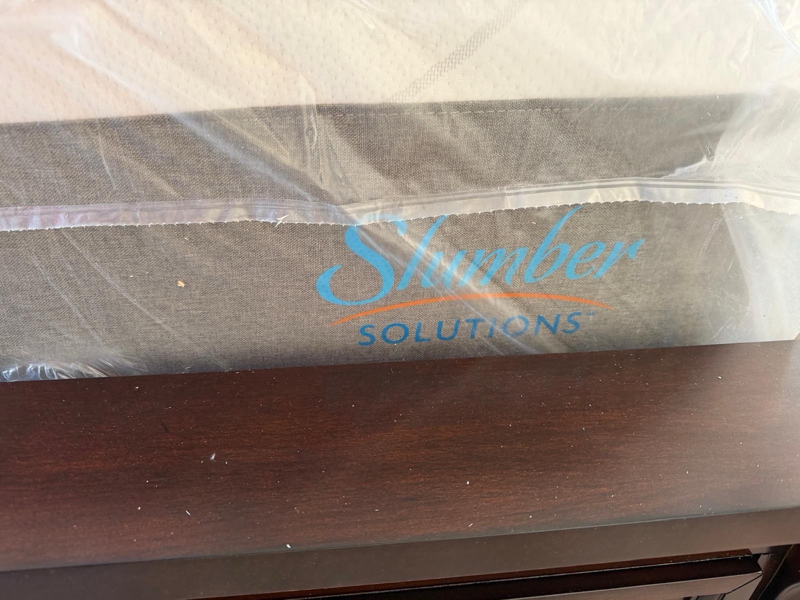 Slumber Solutions Mattress White Gray Abstract Print Rectangle for Bedroom