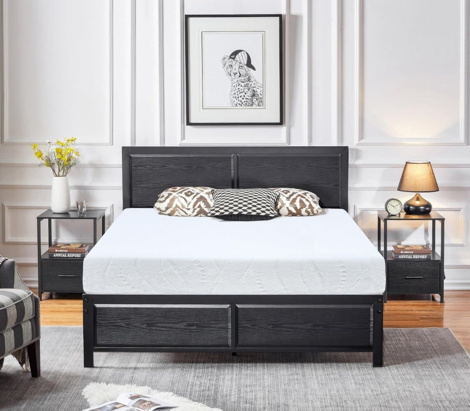 8-Inch Cooling Gel Memory Foam Mattress – Medium Firm, Breathable Comfort