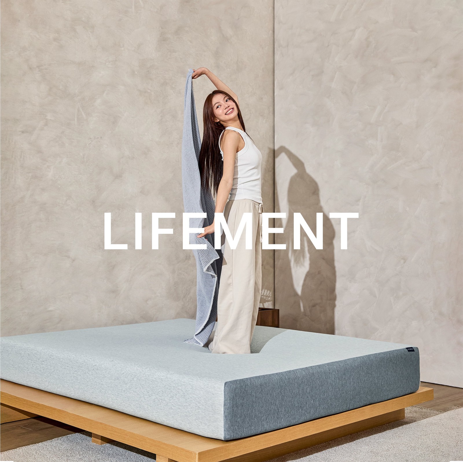 LIFEMENT Basic 6 Inch Twin Memory Foam Mattress in a Box, Medium Firm | Graphite
