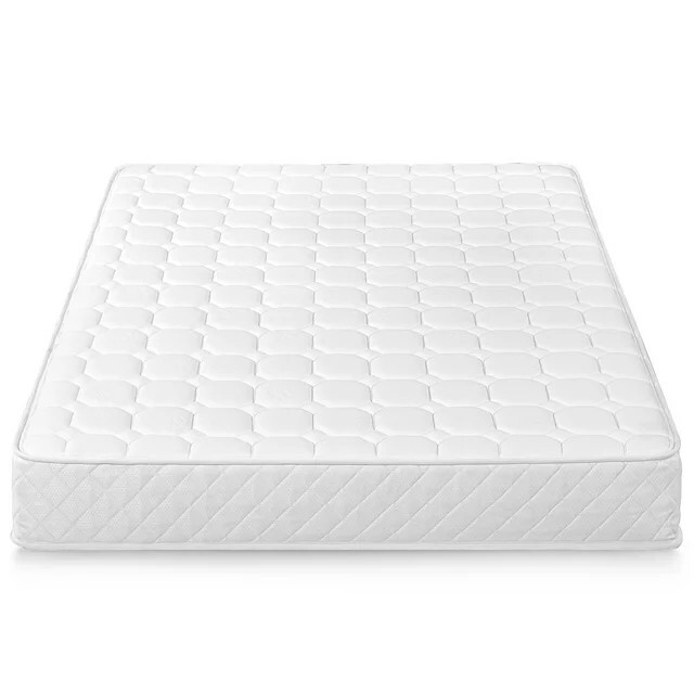 Slumber 1 by Zinus 8 inches Quilted Spring and Gel Mattress Twin in New White