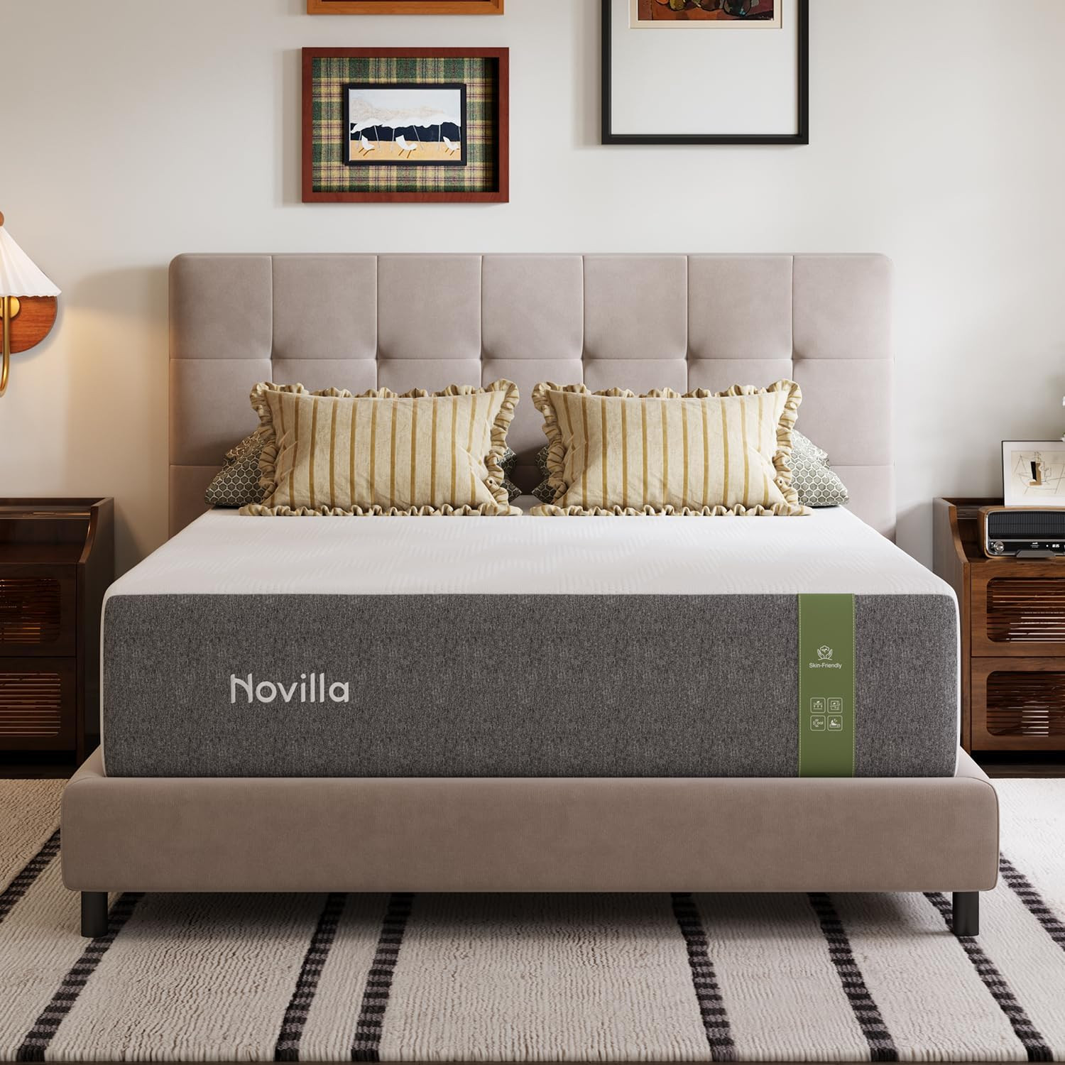 6 Inch Twin Mattress for Kids, Mattress in a Box with Nanogel Memory Foam for Co