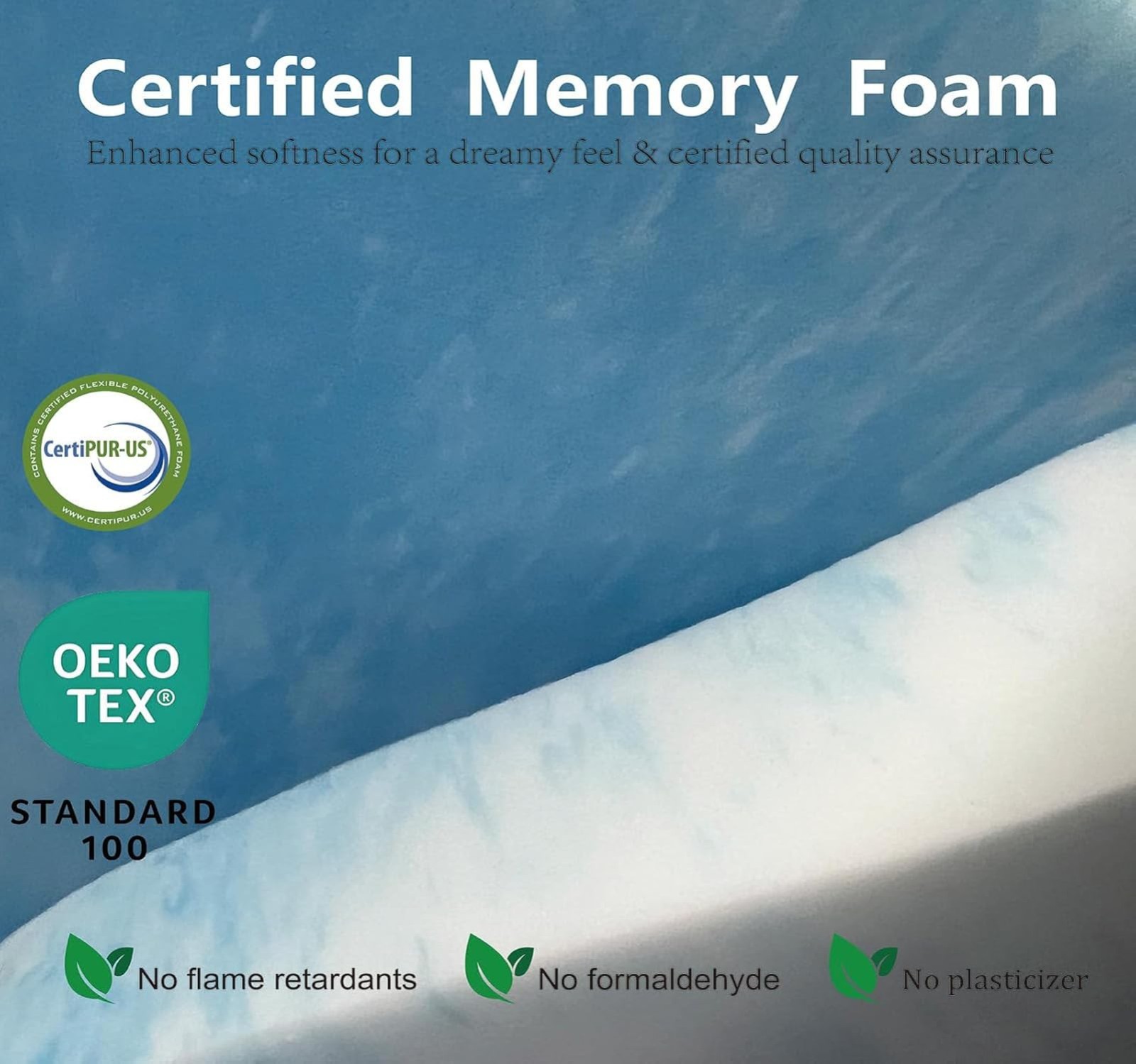 3″ Twin Memory Foam Mattress – Medium Firm, Fiberglass Free, Safe Materials, Box