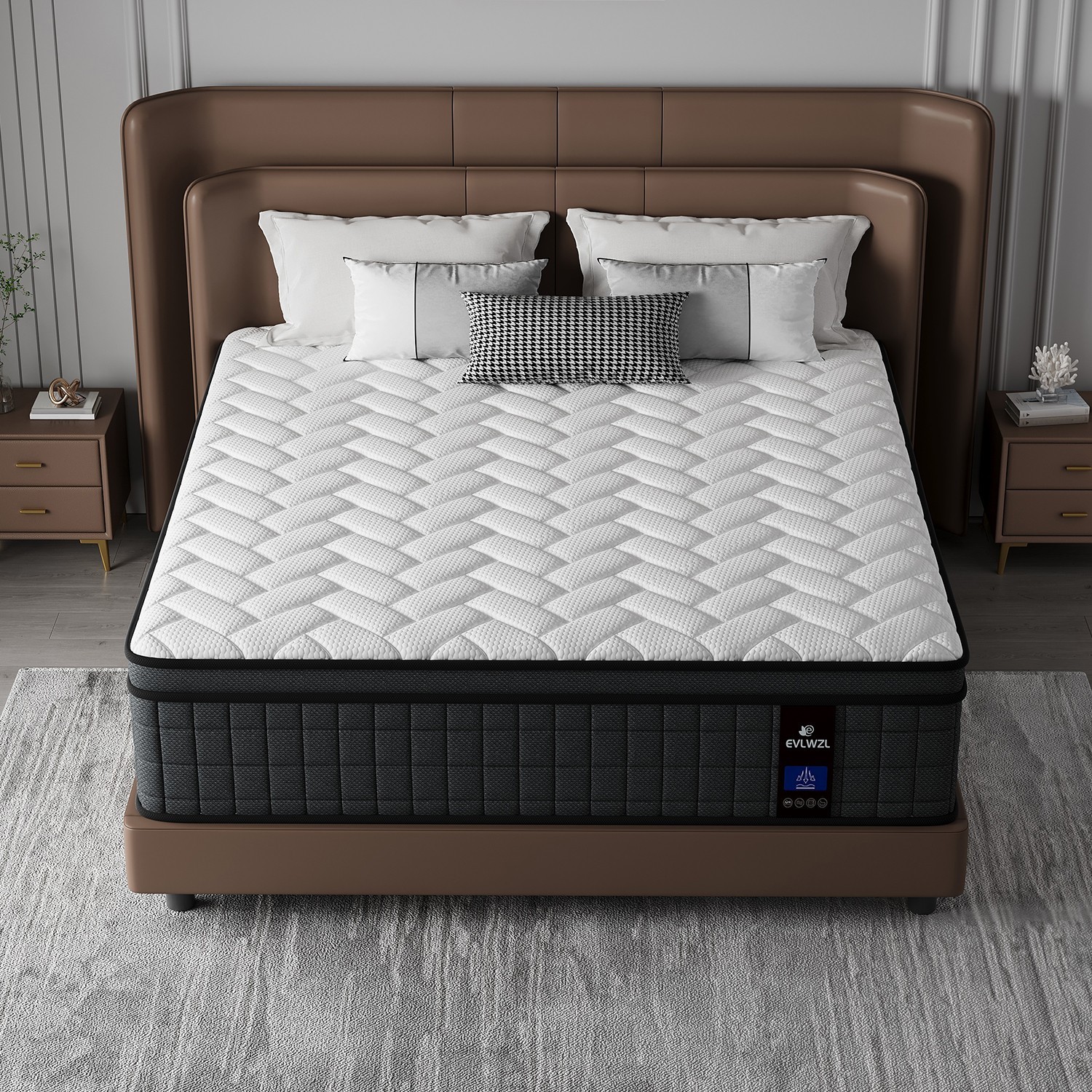 10″12″Twin Full Queen King Size Gel Memory Foam Mattress in a Box, Made in USA