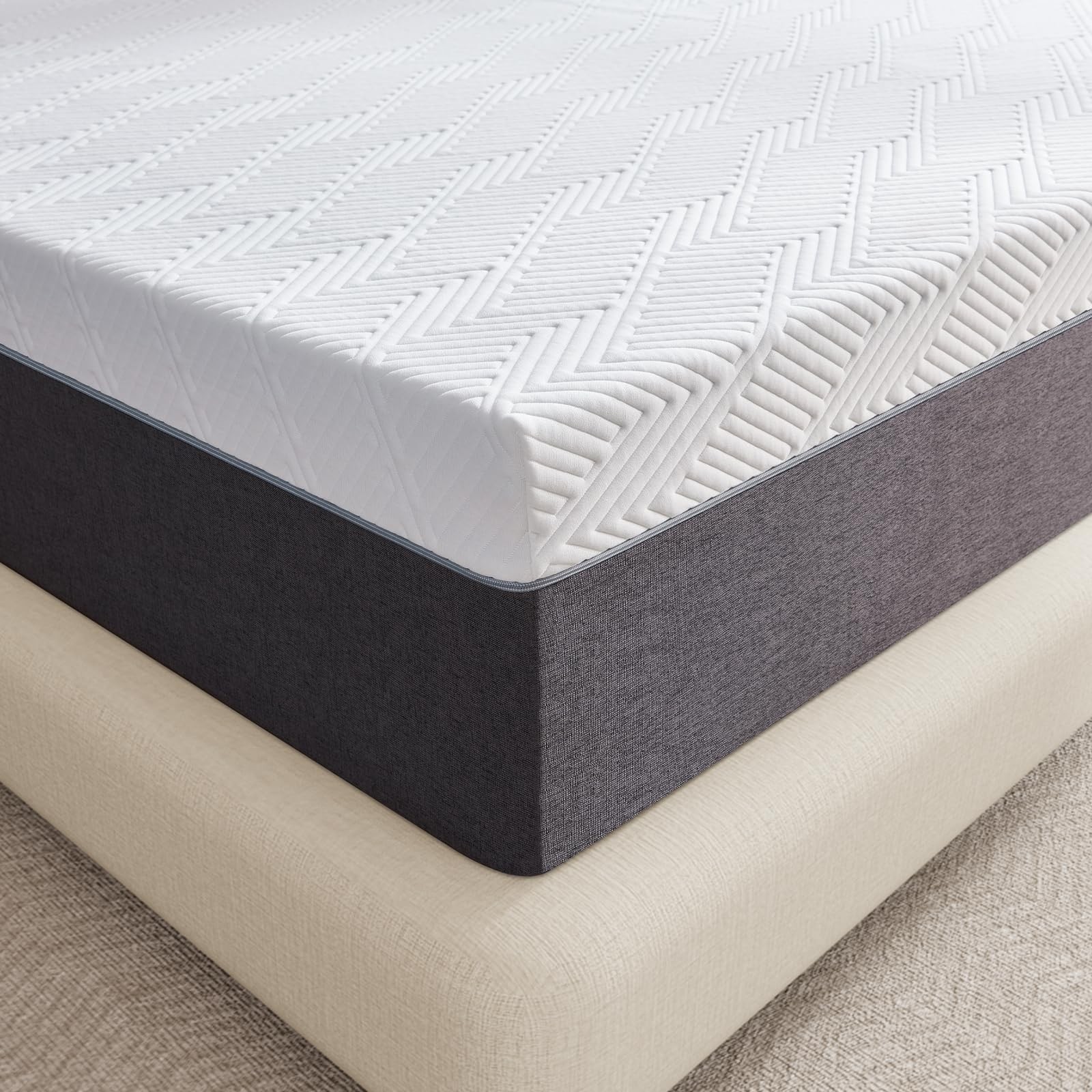8 Inch Twin Mattress No Fiberglass Memory Foam Mattress for Back Pain, Reliev…