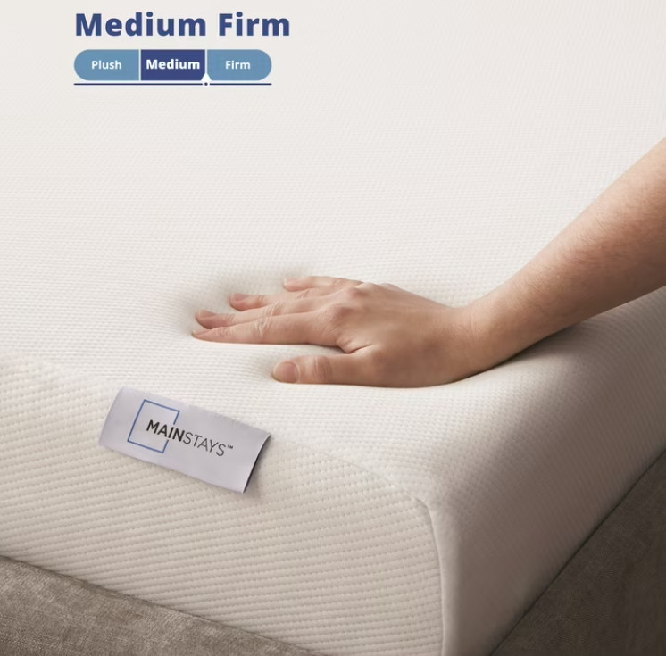 Mainstays 6” Medium Firm Memory Foam Mattress, Twin