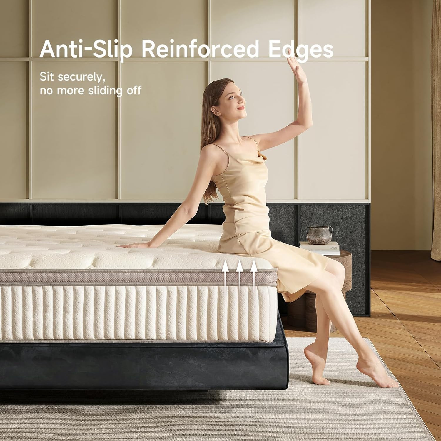 Queen 12″ Hybrid Mattress Memory Foam Pocket Springs