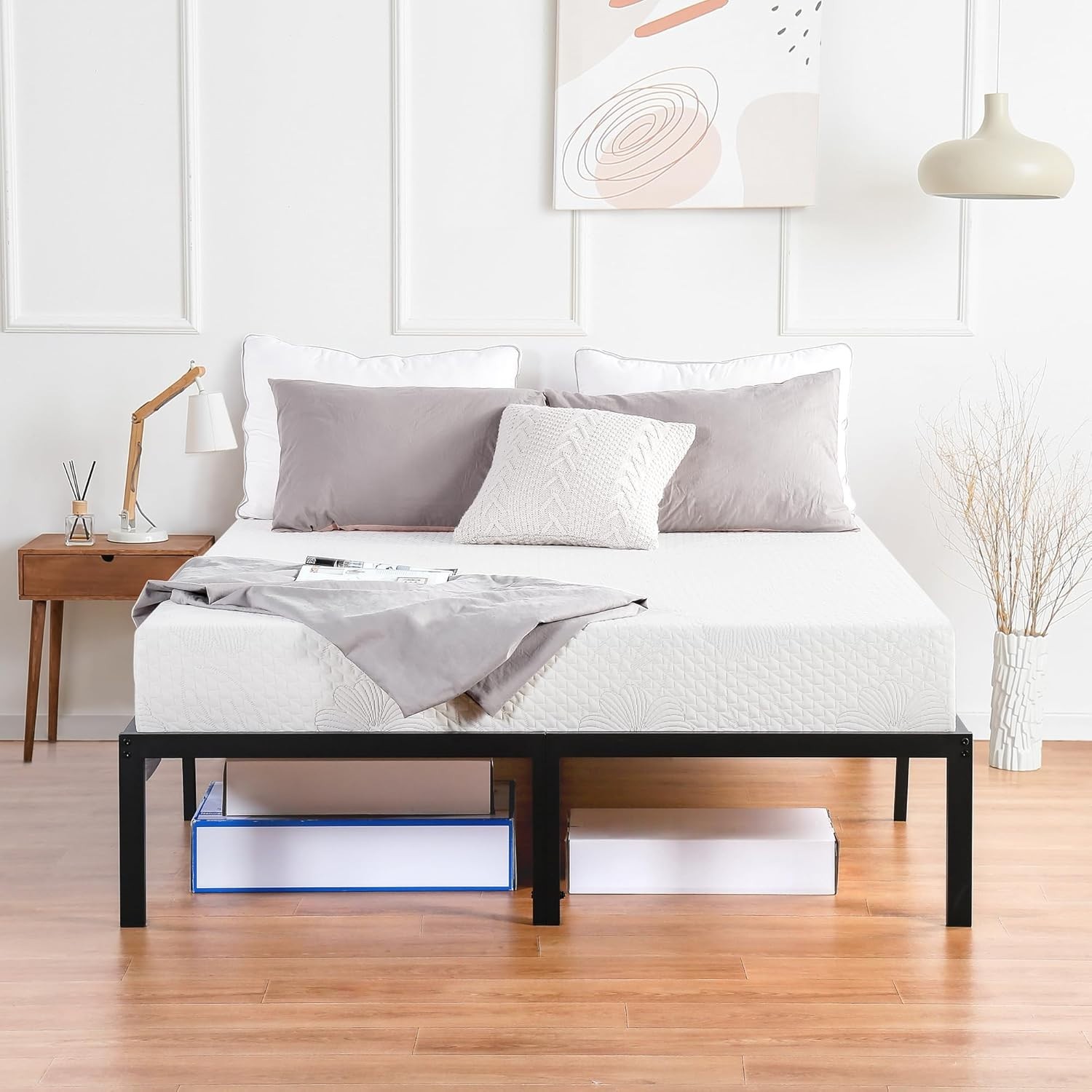 PrimaSleep Queen Mattress, 6 Inch Gel Memory Foam Mattress,Gel Memory Foam 80×60