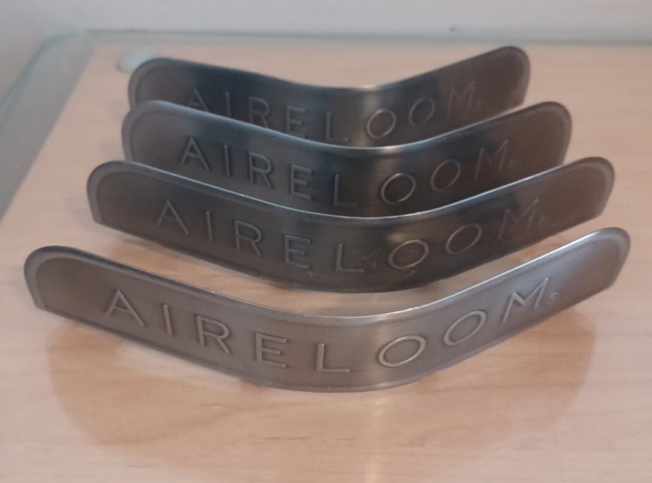 AIRLOOM Metal Replacement Corner For Box Spring, Brushed, Set Of 4