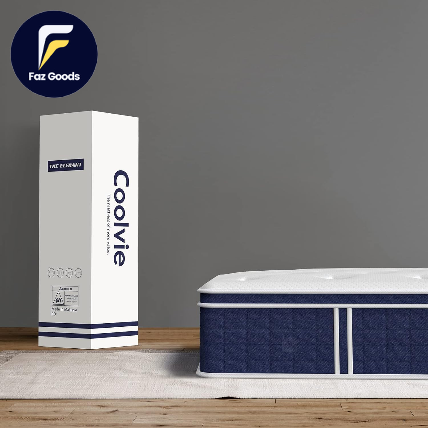 King Mattress 12 Inch Tight Top Deep Sleep Mattresses with Extra Lumbar & Hip Su