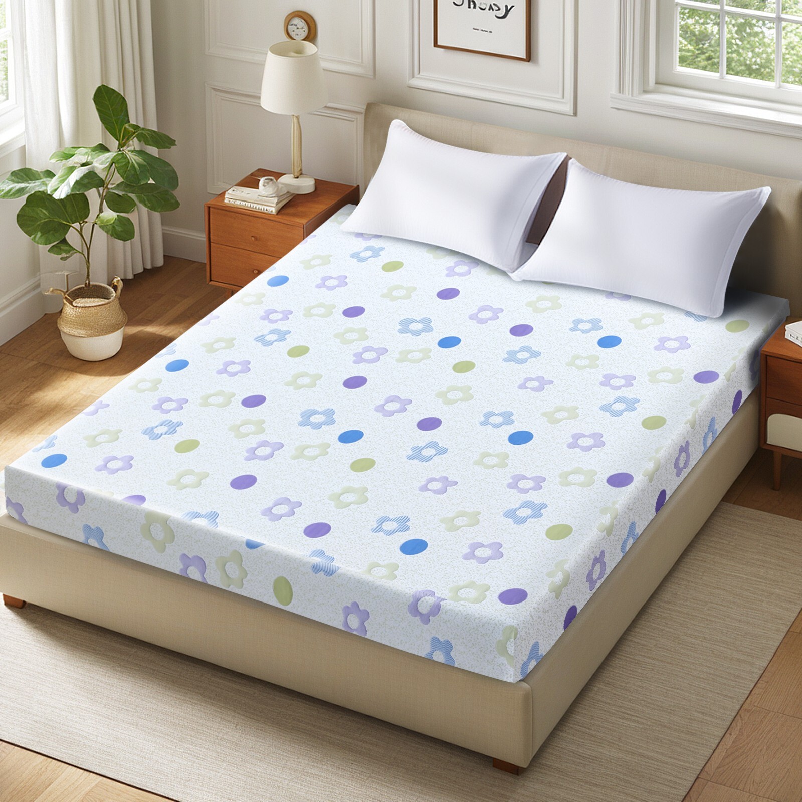 KBQ Gel Memory Foam Medium-Firm Mattress for Pressure Relief Twin Txl Full Queen