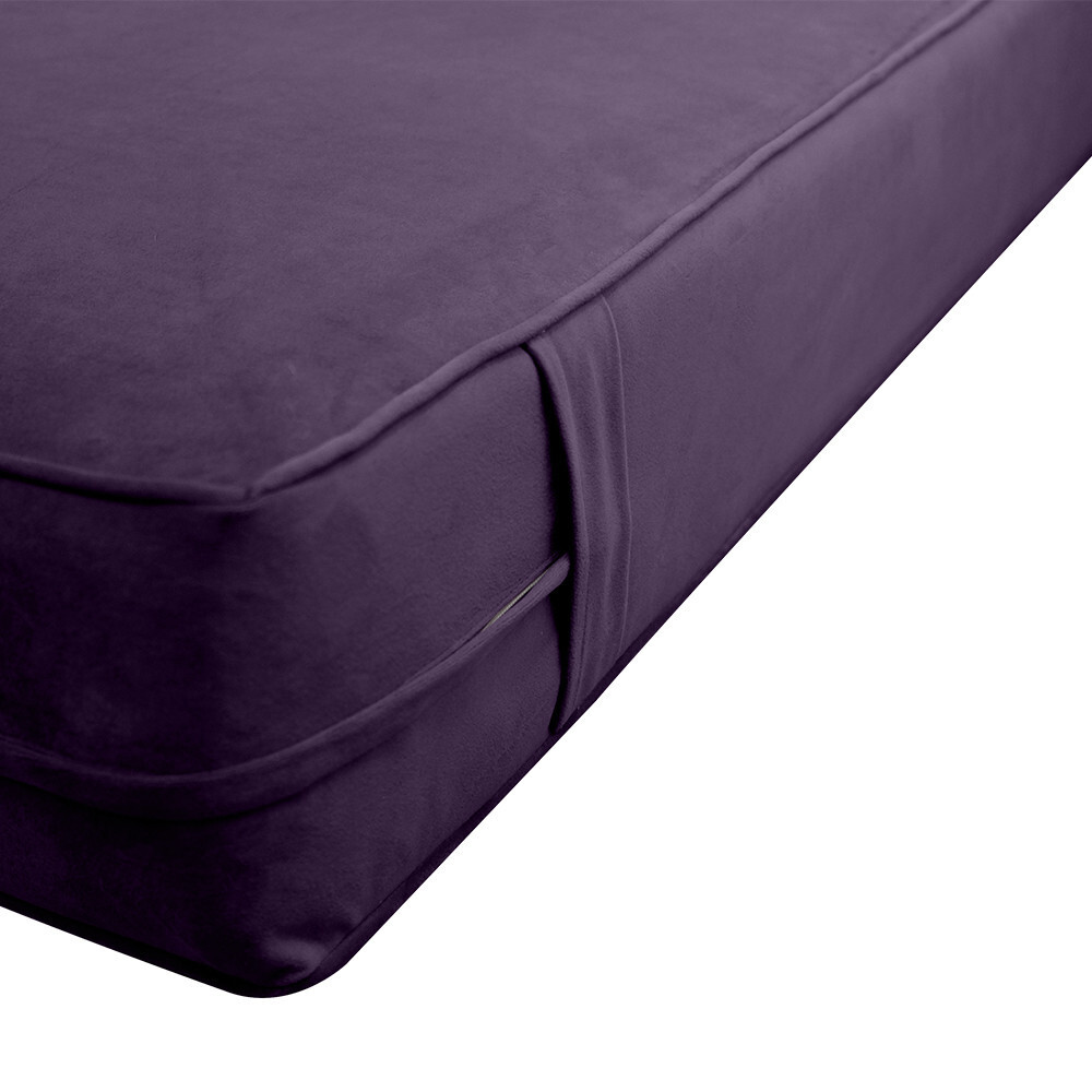 Same Pipe 6″ FULL 75x54x6 Velvet Indoor Daybed Mattress |COVER ONLY|-AD339