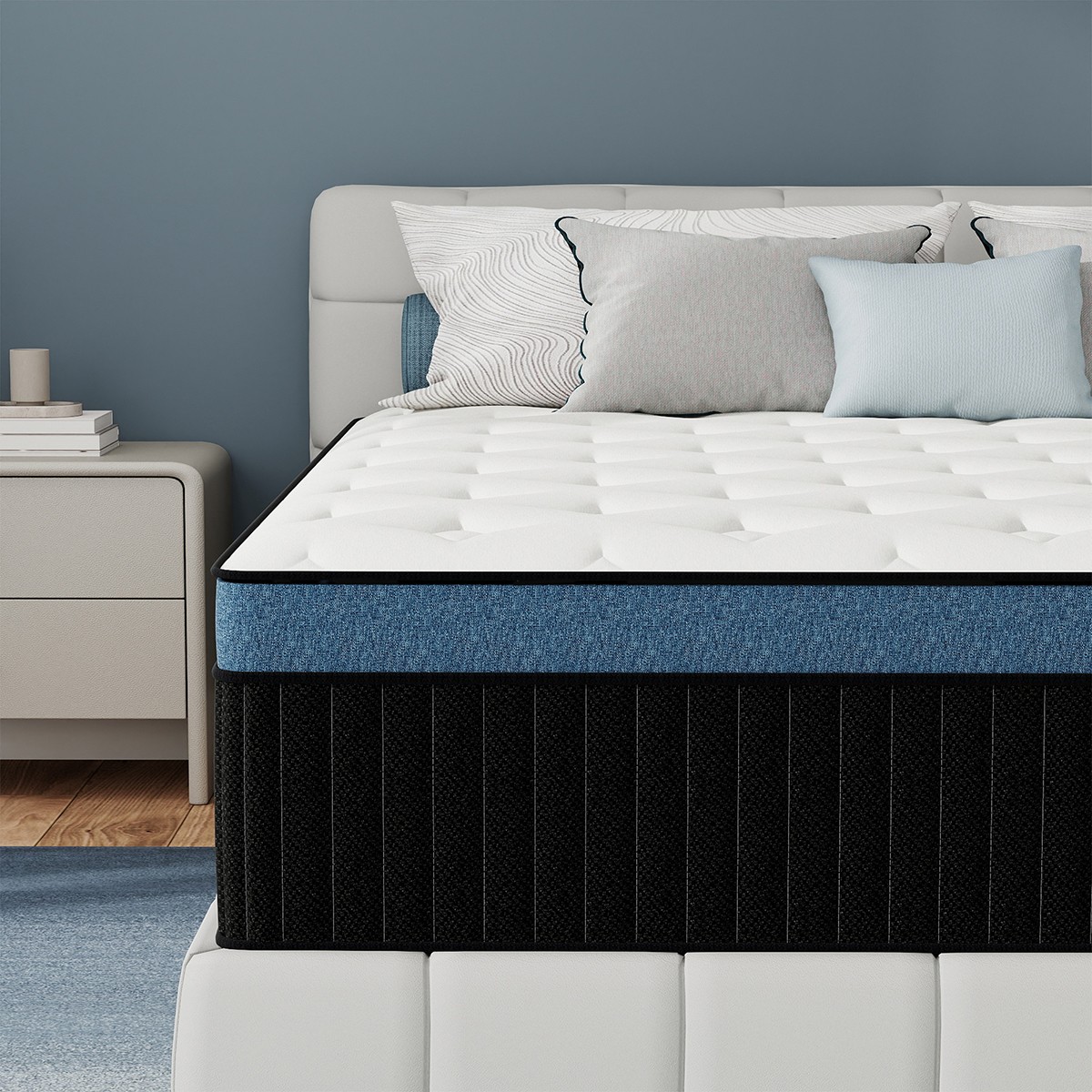 10″12″14″ Memory Foam Spring Hybrid Mattress in A Box Twin Full Queen King Size