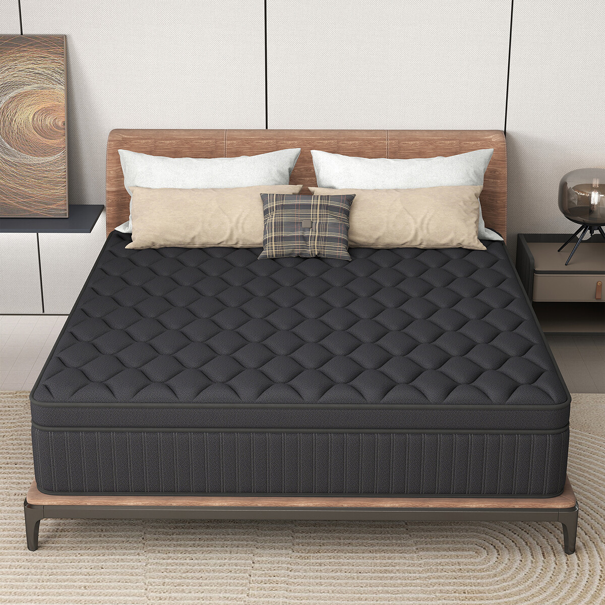 12″/14″ Queen Size Hybrid Mattress Gel Memory Foam Pocket Spring Bed in a Box