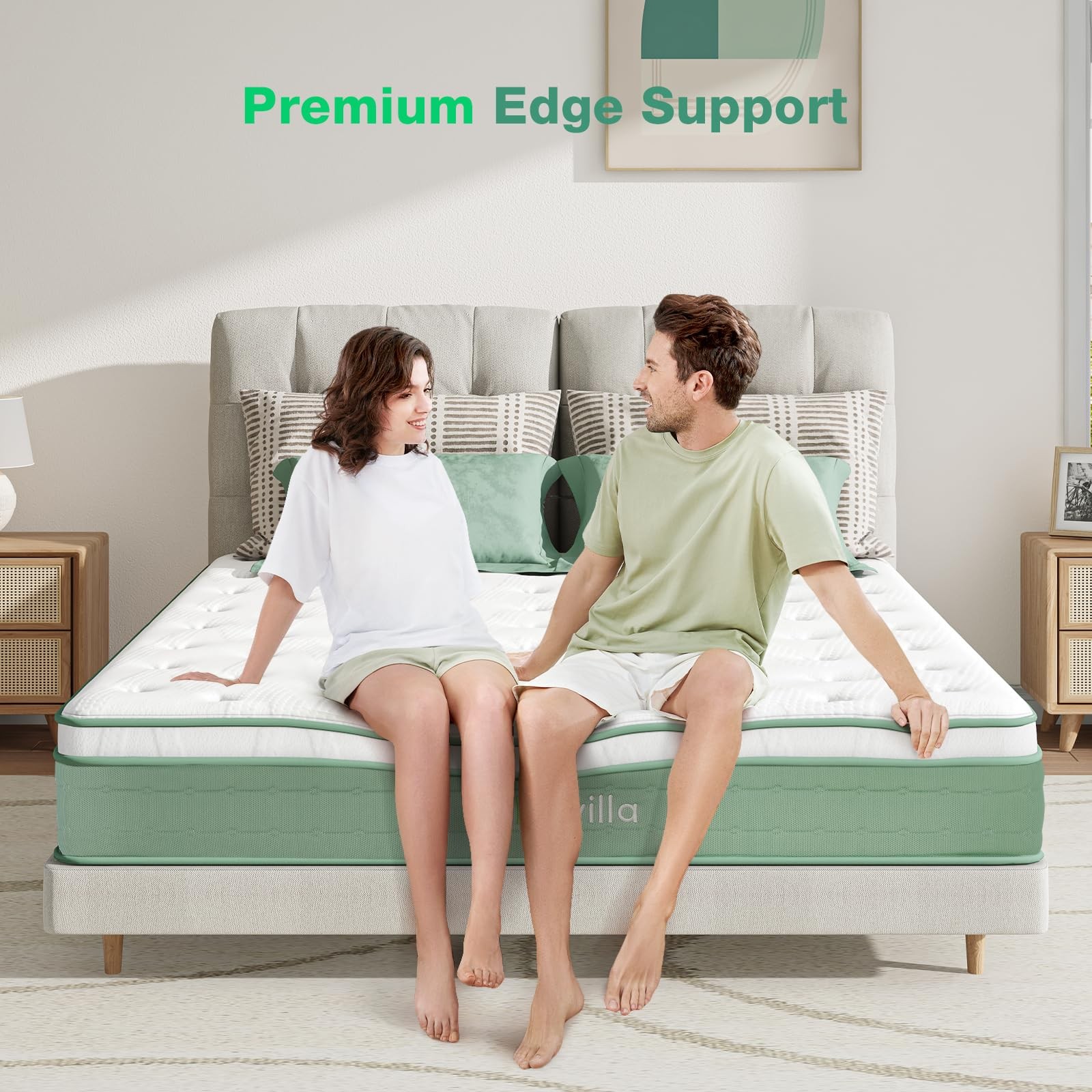 Twin Mattress, 10 Inch Hybrid Mattress in a Box, Gel Inflation Memory Foam wi…