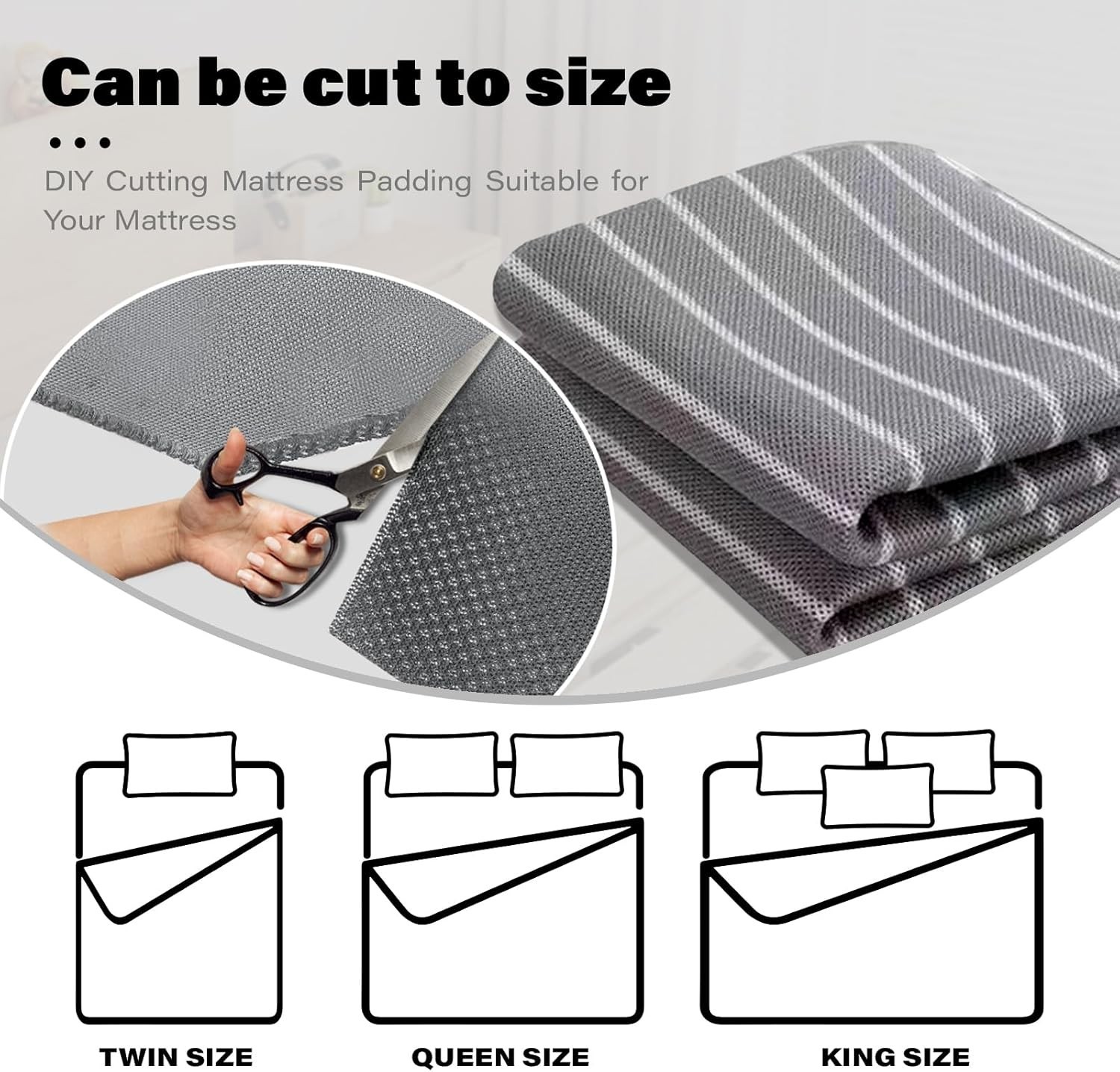 Versatile 80 In Breathable Under Mattress Pad – Perfect for All Seasons