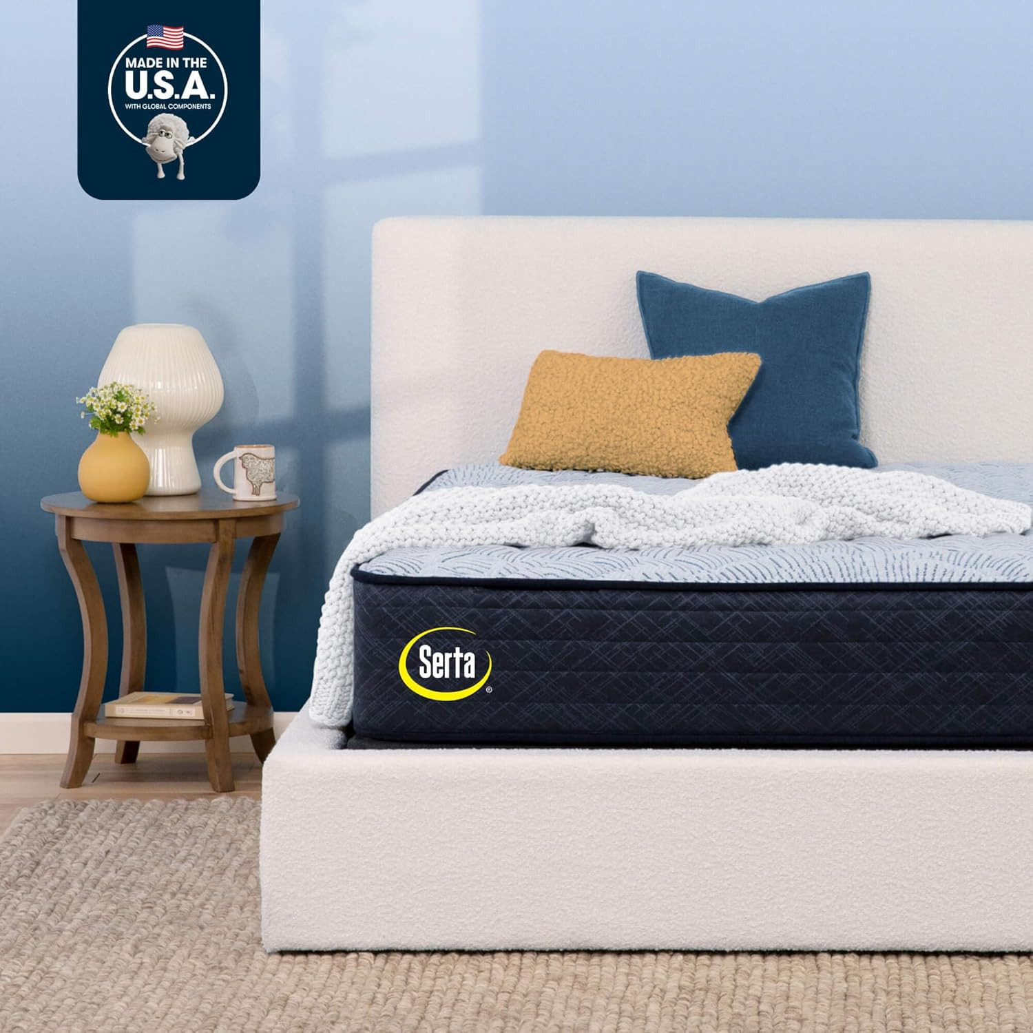 Perfect Sleeper Enhanced 12″ Queen Mattress – Firm, Cooling Gel Memory Foam, Poc