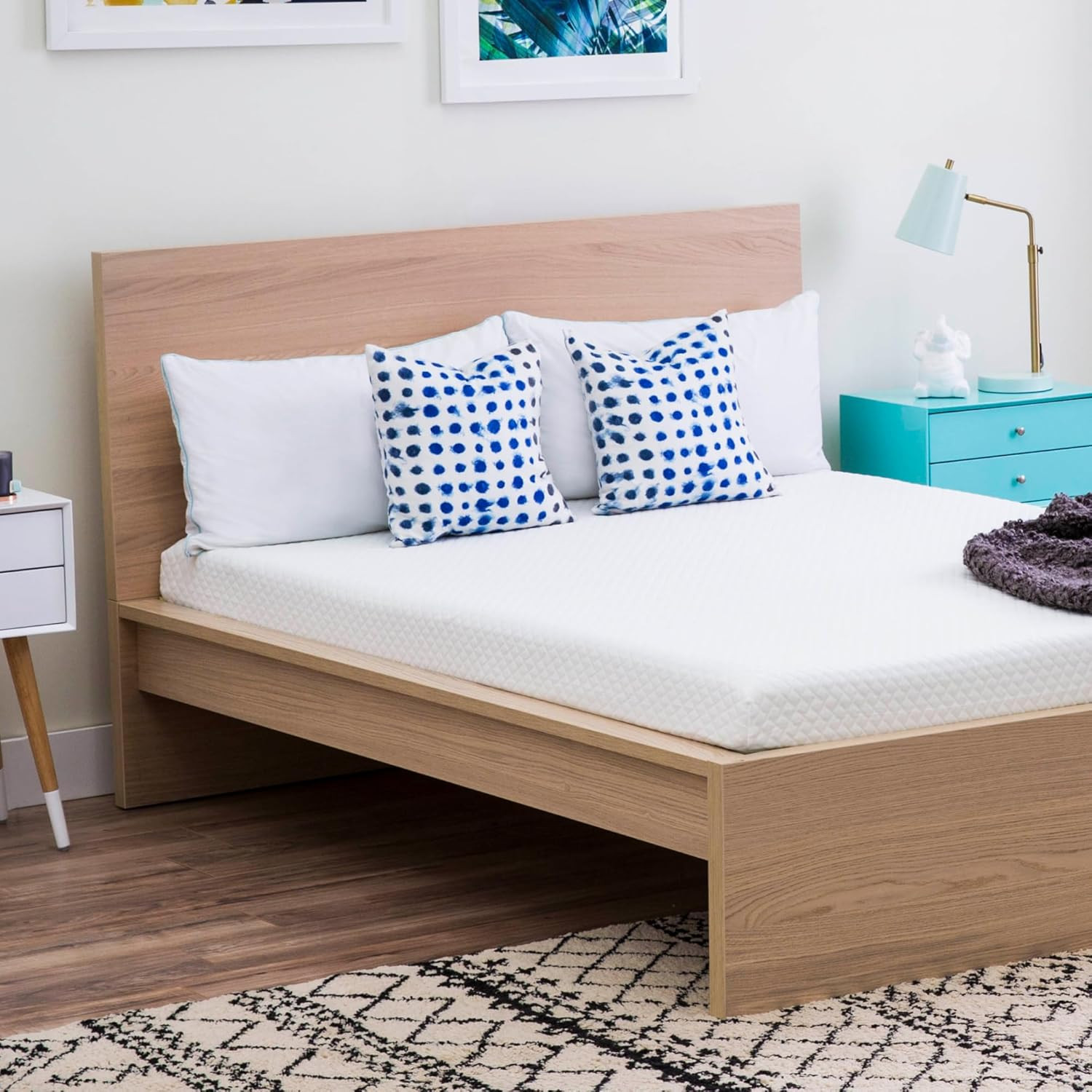 5 Inch Gel Infused Memory Foam Mattress – Queen Size – Firm – Low Profile Bed –