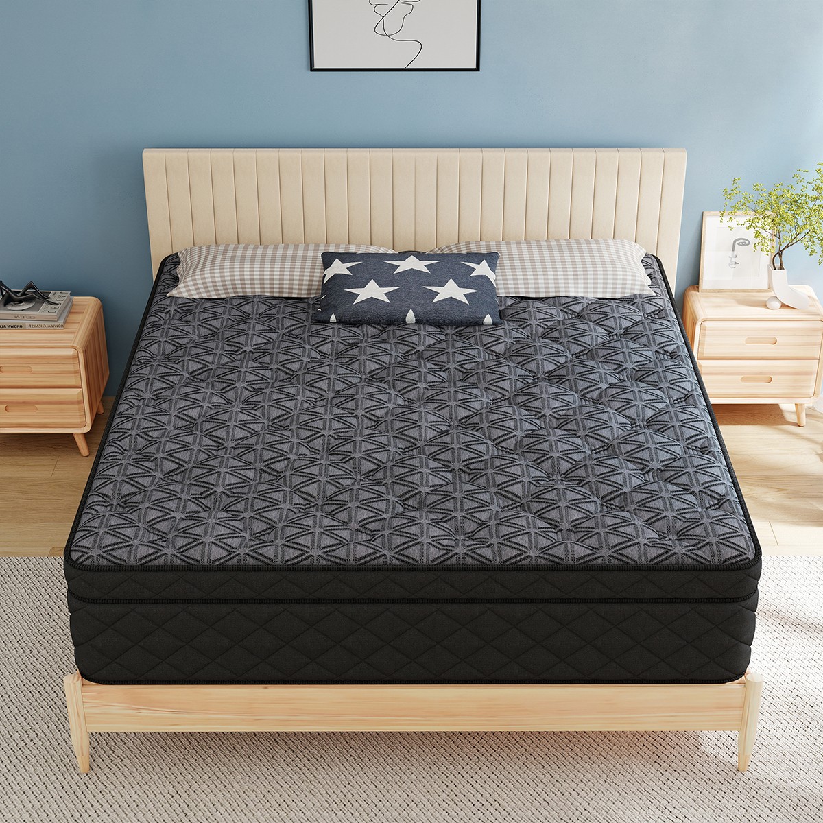 12″ 14″ Twin Full Queen King Mattress In a Box Pocket Spring Gel Memory Foam