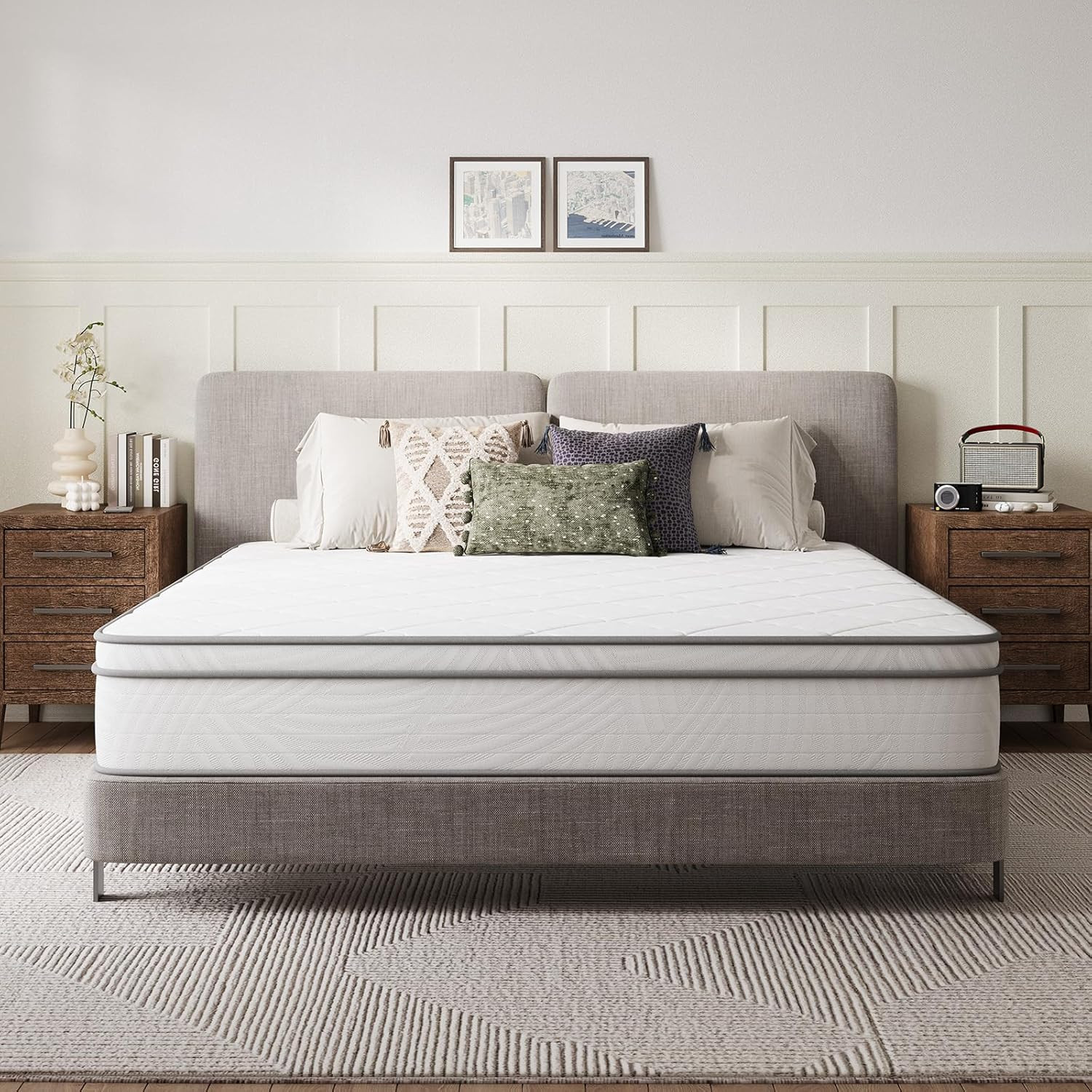 14″ Queen Hybrid Mattress – Medium Firm, Pocket Springs & Cooling Foam