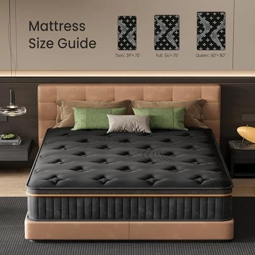 10″ Colchones TWIN Size De Espuma 10 Pulgadas Memory Foam Mattress Cooling Bed