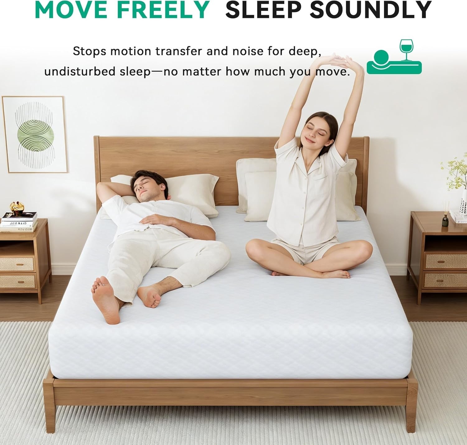 Breathable 6 Inch Full Size Memory Foam Mattress – Pressure Relief & Quiet Sleep