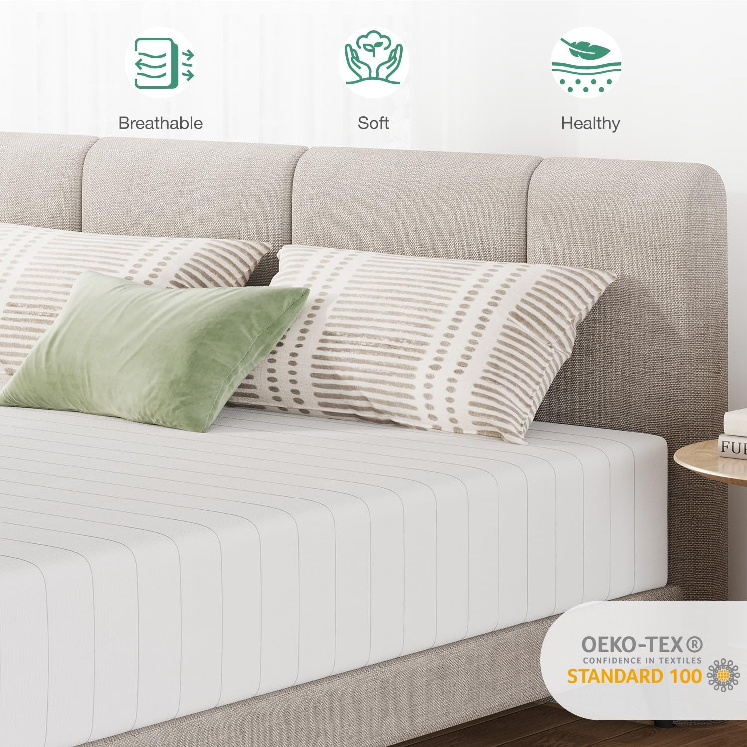 Cozy 12″ King Foam Mattress, Medium Plush, Pressure Relief, Reversible Design
