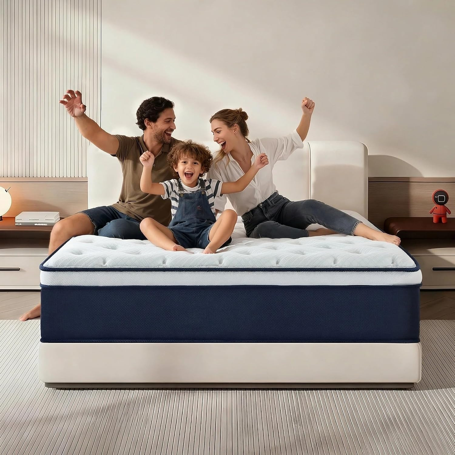 Full Mattress,12 Inch Full Size Mattresses in a Box, Hybrid Pocket Spring Mattre