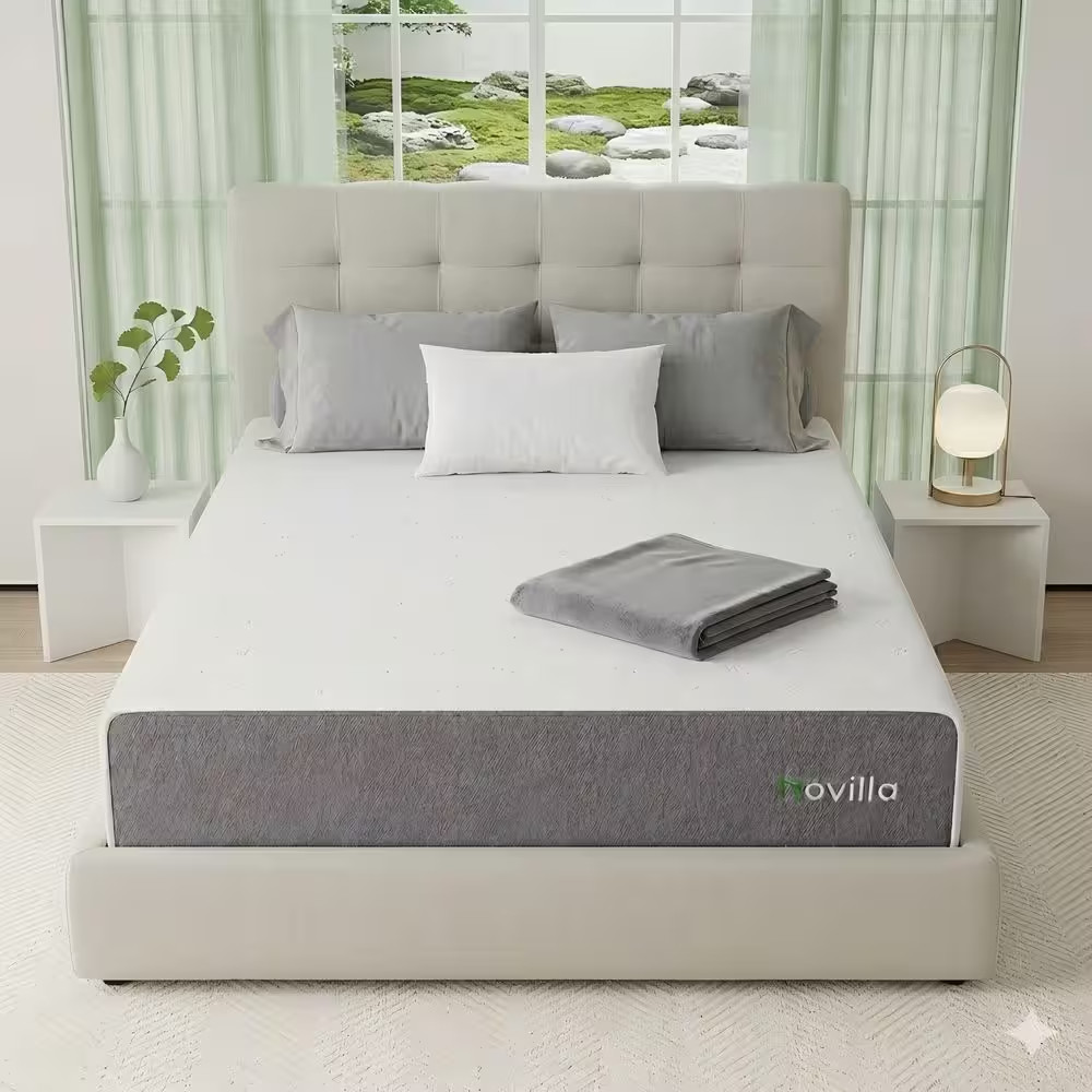 Tight Top 12 In. Medium Gel Memory Foam Twin XL Mattress, Oeko-Tex Standard 100