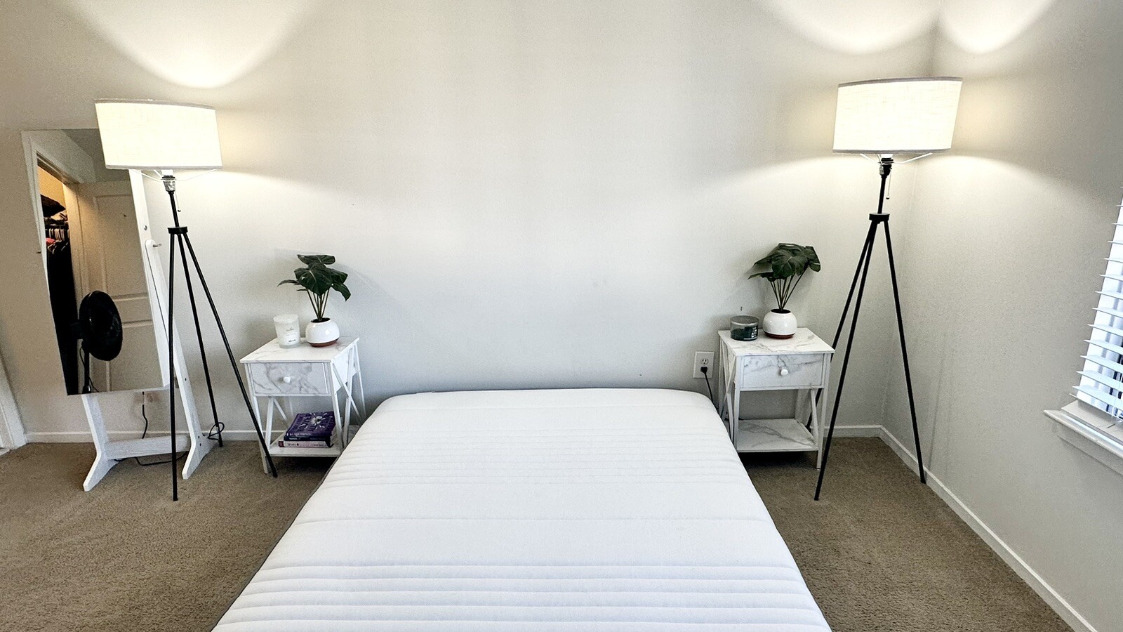 HAUGSVÄR Hybrid mattress, medium firm/dark gray, mattress